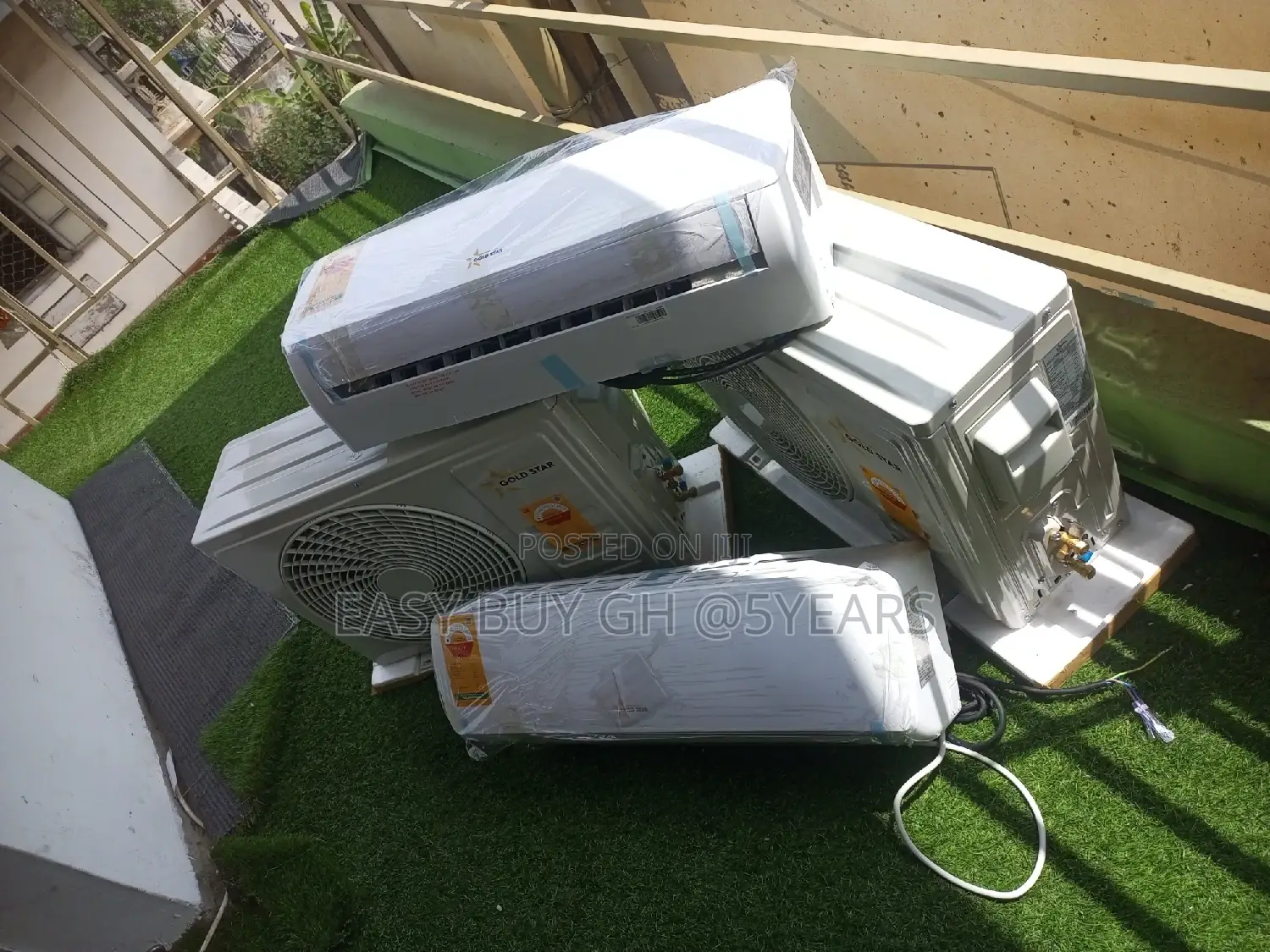 Secured 2.5hp Gold Star Air Conditioner Split Gold Set