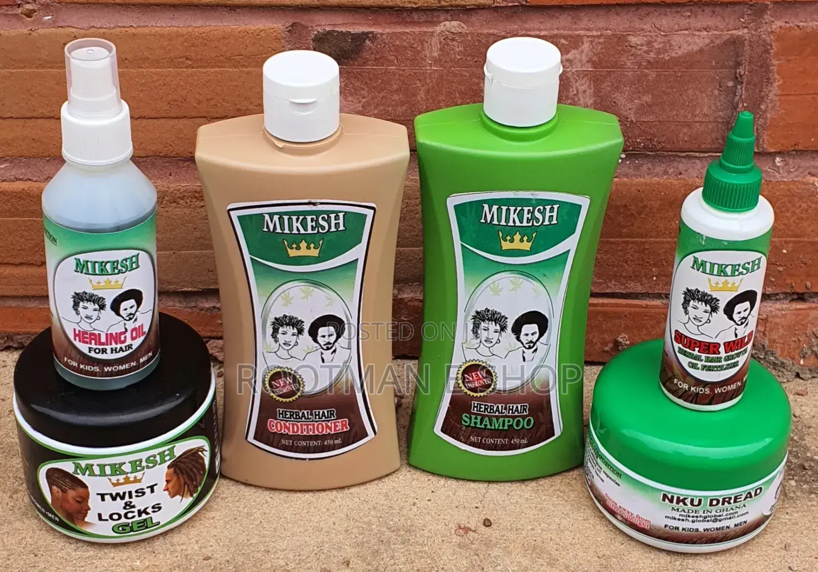 Natural Mikesh Hair Growth Set (6 Set)