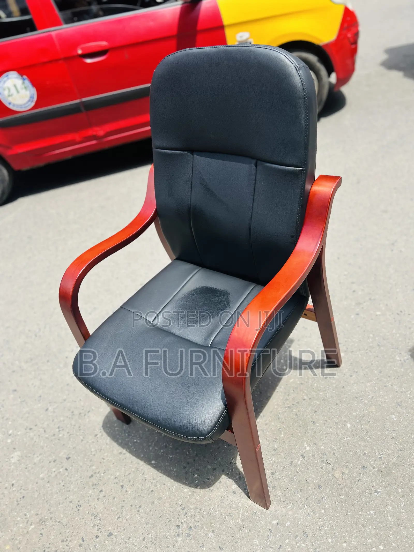 Executive Office/Conference Chair With Wooden Handle
