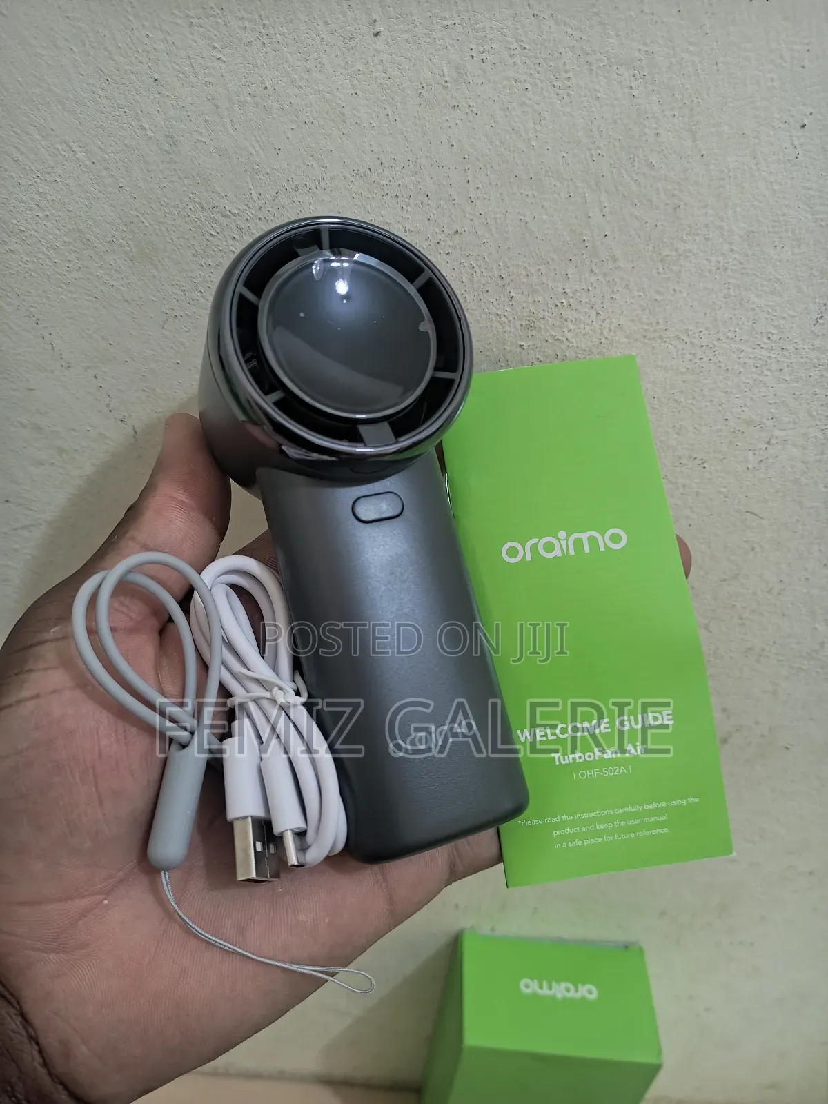 Oraimo Turbofan Air Handheld Fan Intense Airflow