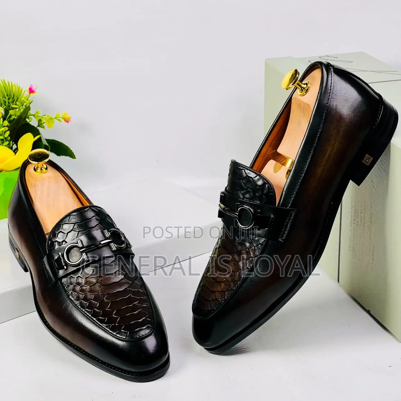 Richwanz Coffee Men Loafers Shoe