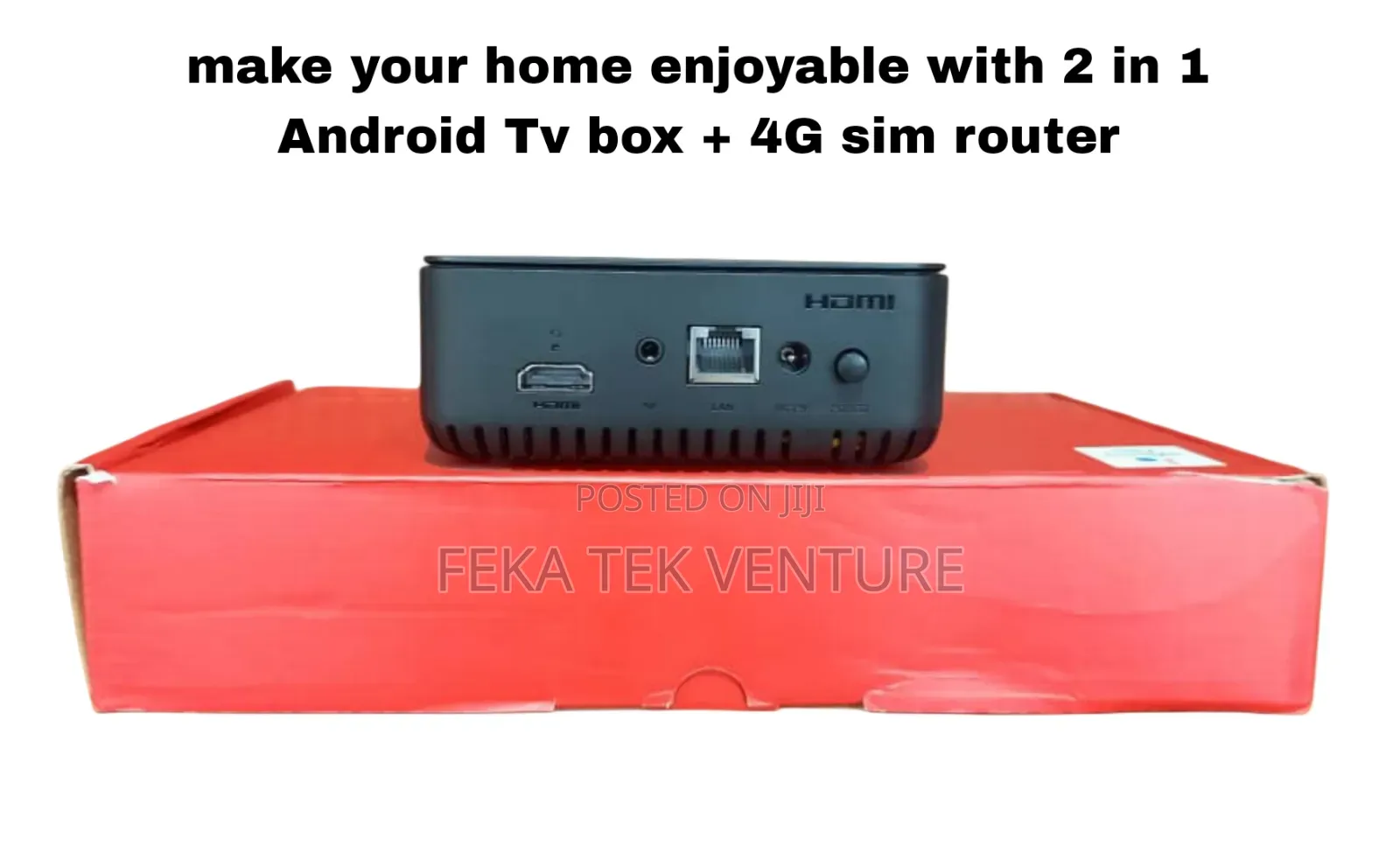 4g Router + Tv Box With Free Apps