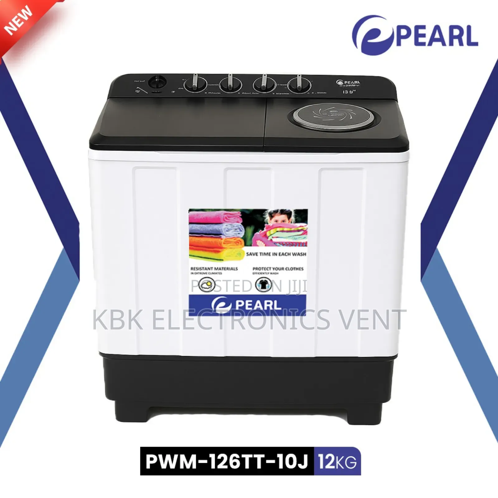 Pearl 12kg Twin Tub Washing Machine