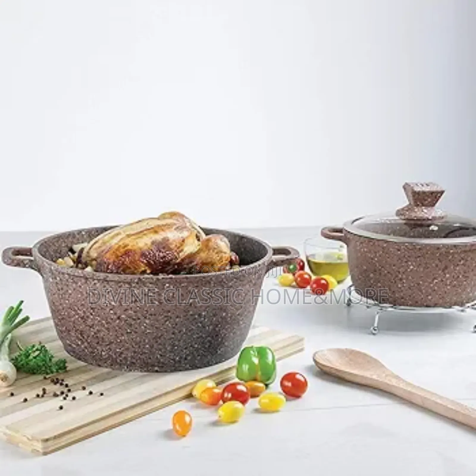Sq Professional 10pcs Diecast Non-Stick Stockpot With Granite Effect