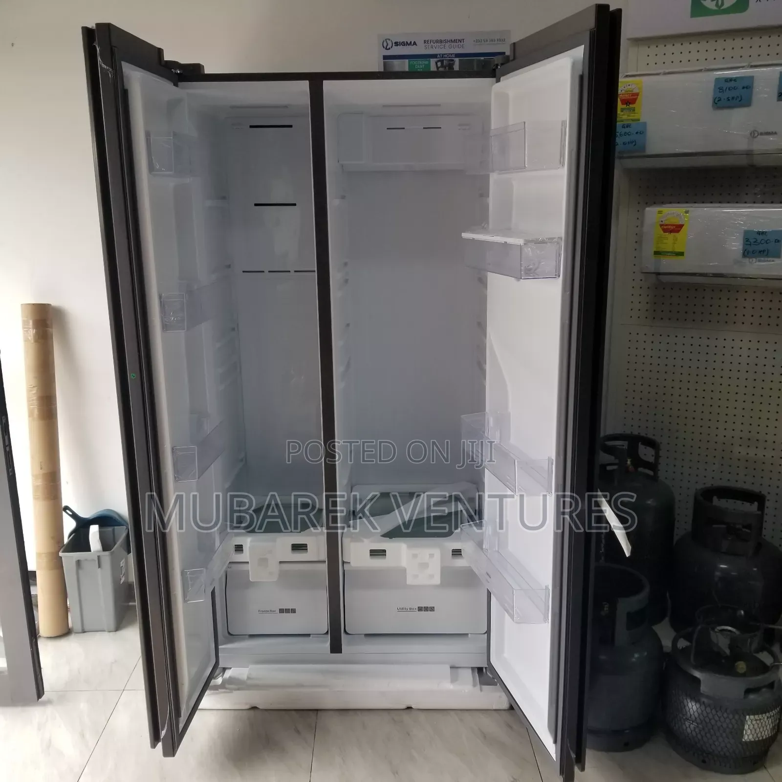 Sigma 503l Side by Side Refrigerator With Dispenser