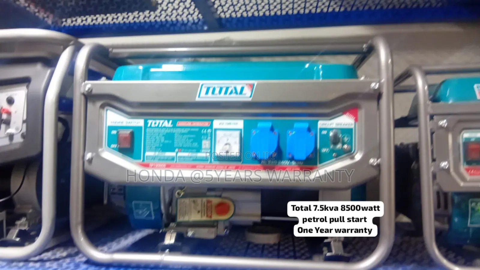 Quiet Petrol Total 7.5kva Generator 8500wat Pullstart 7.5kva