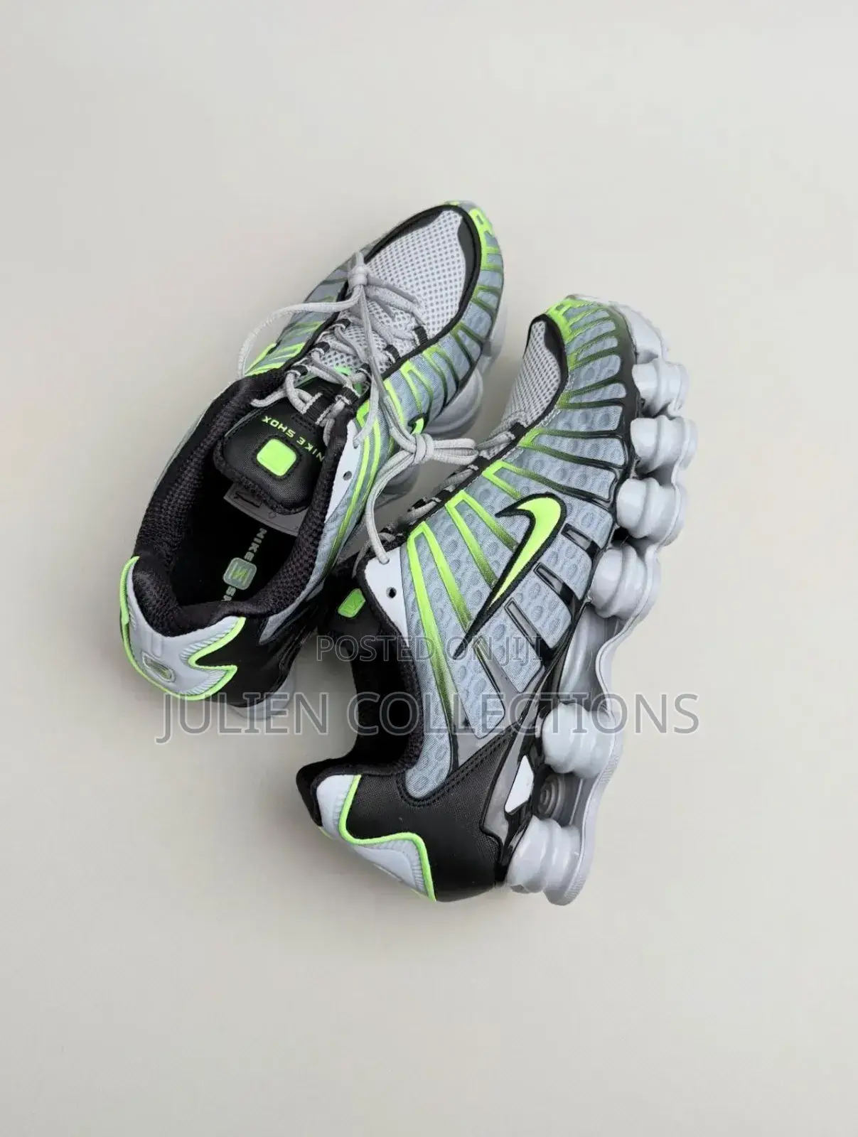 Nike Air Shox Tl Lemon Green and Grey