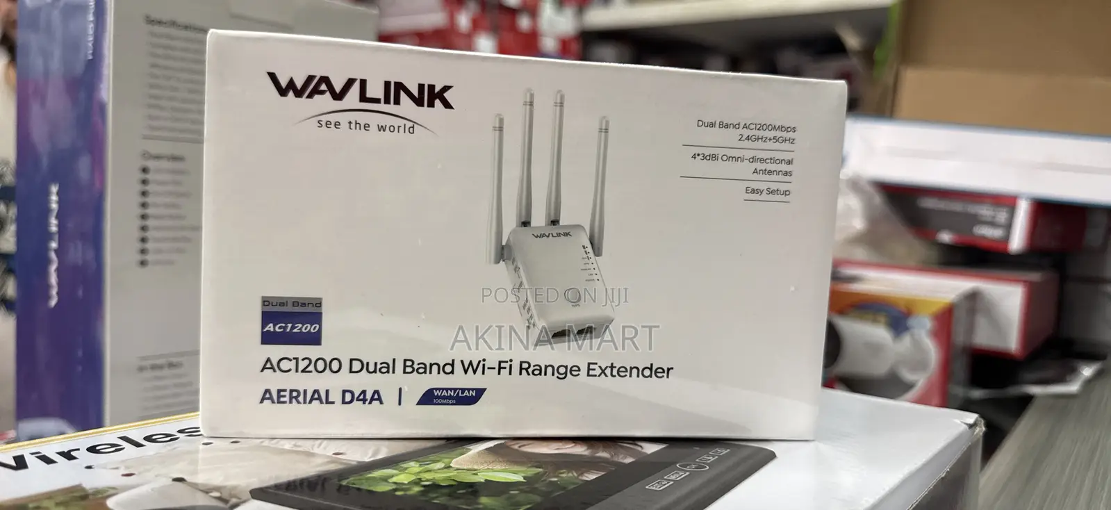 Wav-Link Ac1200 Dual Band Range Extender Aerial D4a