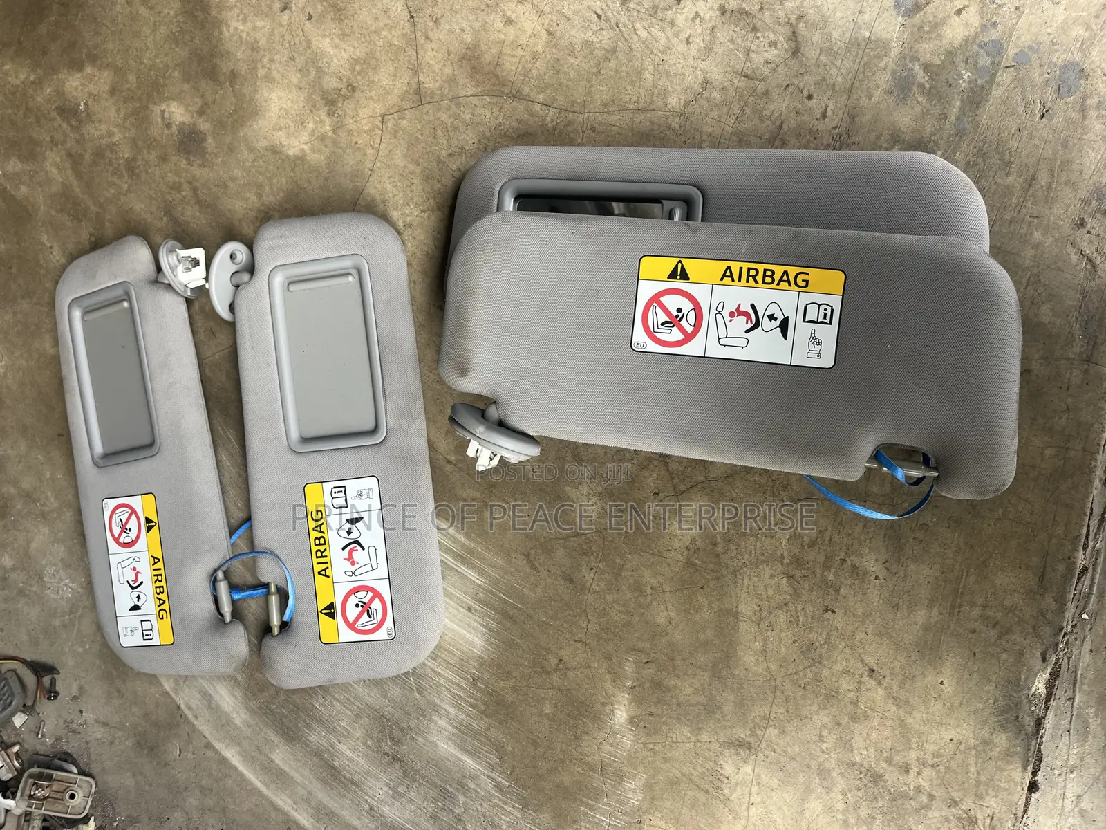 2017 2018 2019 Toyota Corolla Sun Visors Pair