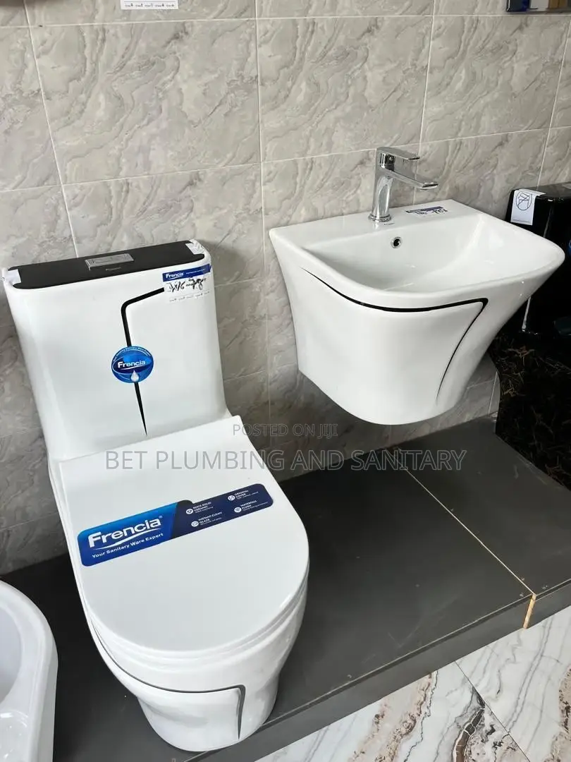 Water Closet(Wc)With Combined _Hanging _Hand_ Wash Basin(Complete)