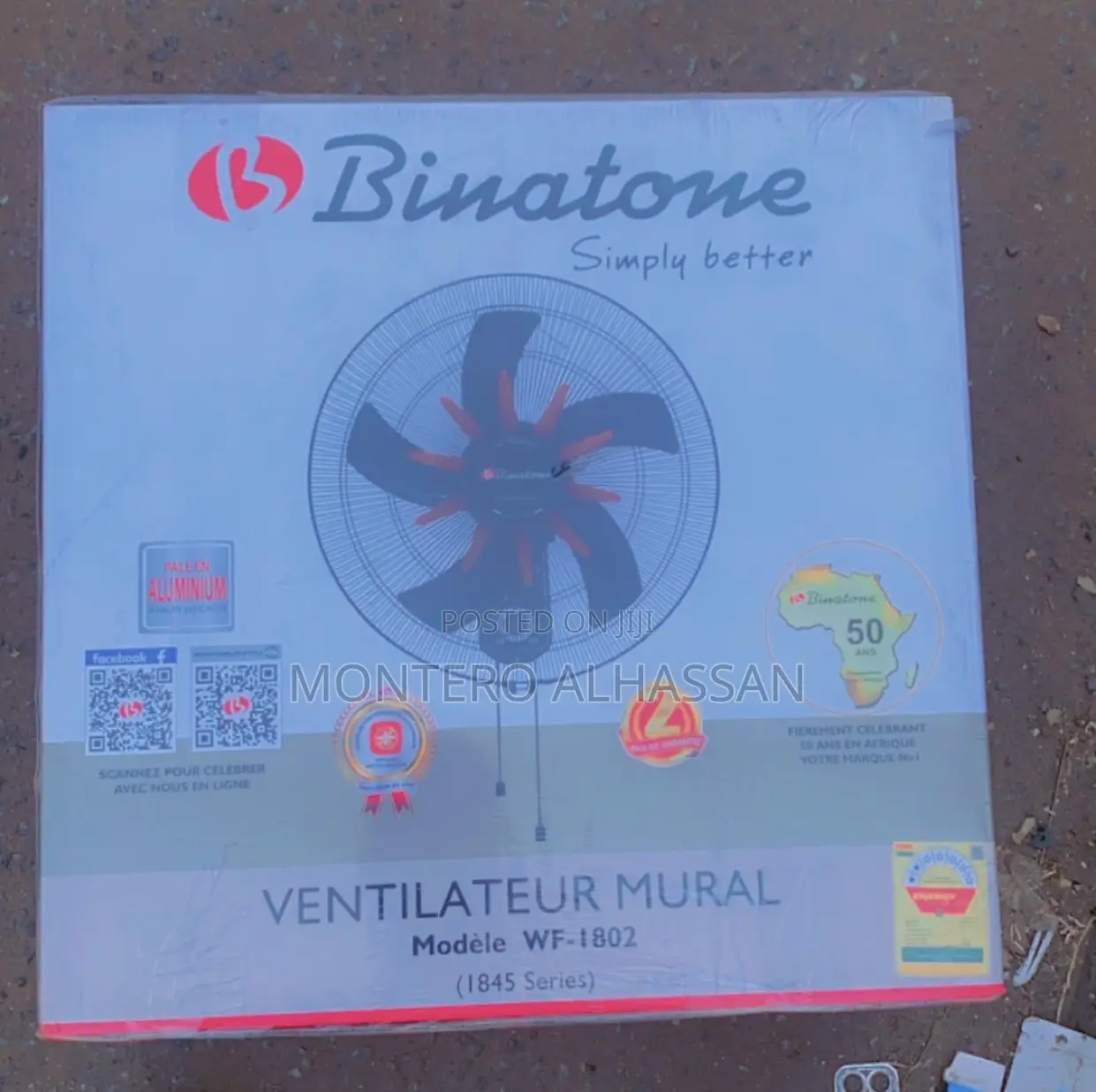 Binatone Wall Mounted Fan