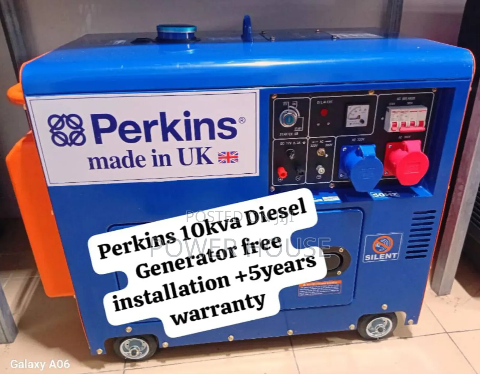 Energy Flow Master Perkins Diesel Generator 10kva Silent