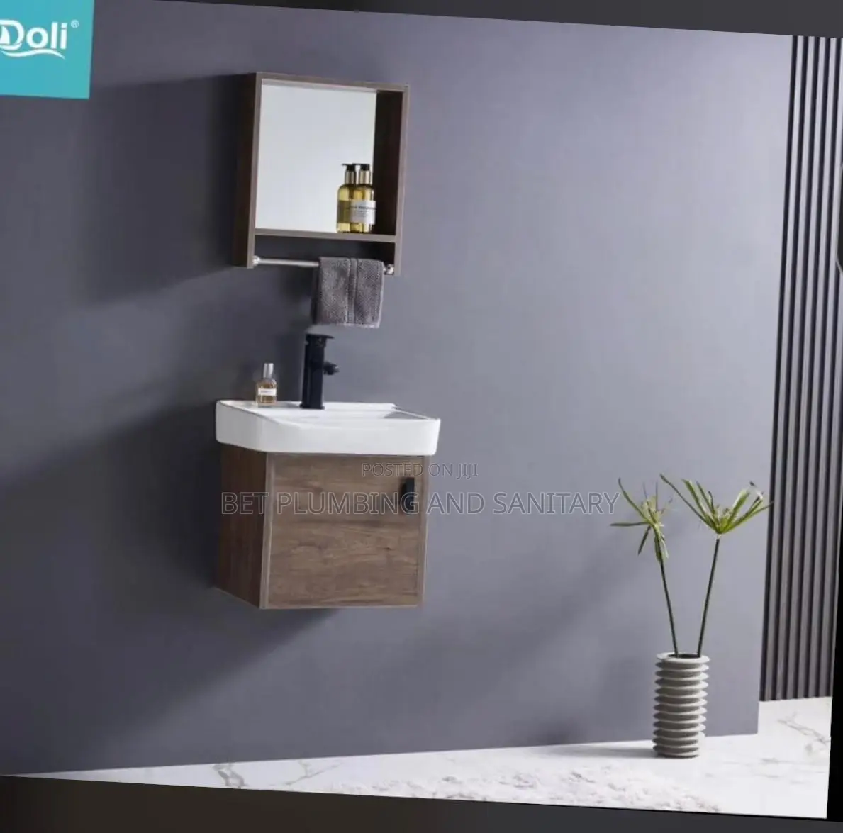 Cabinet Basin Medium (Wood) With Tap