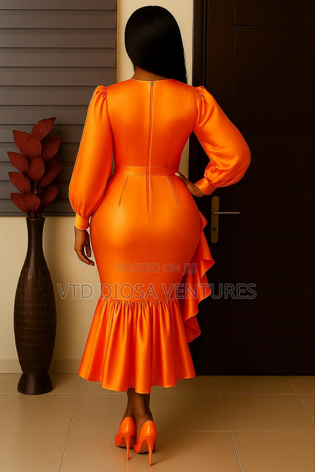 Vibrant Orange Dress