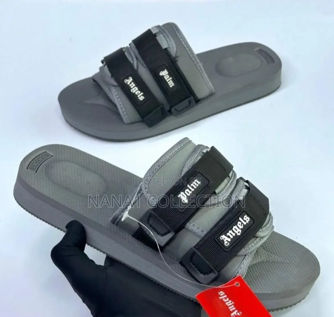 Palm Angels X Suicoke Moto-P Touch Strap Slides