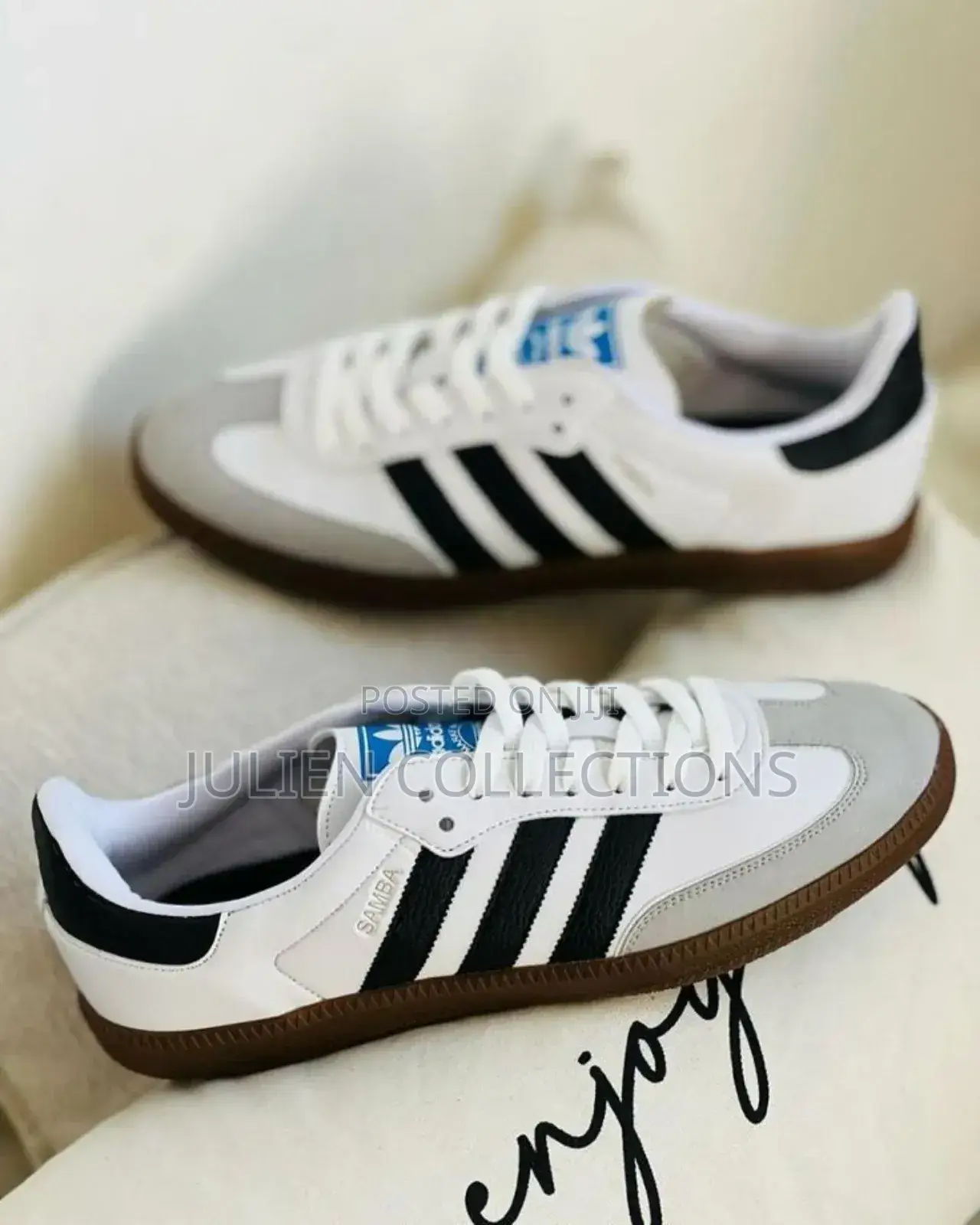 Org Adidas Samba Leather White