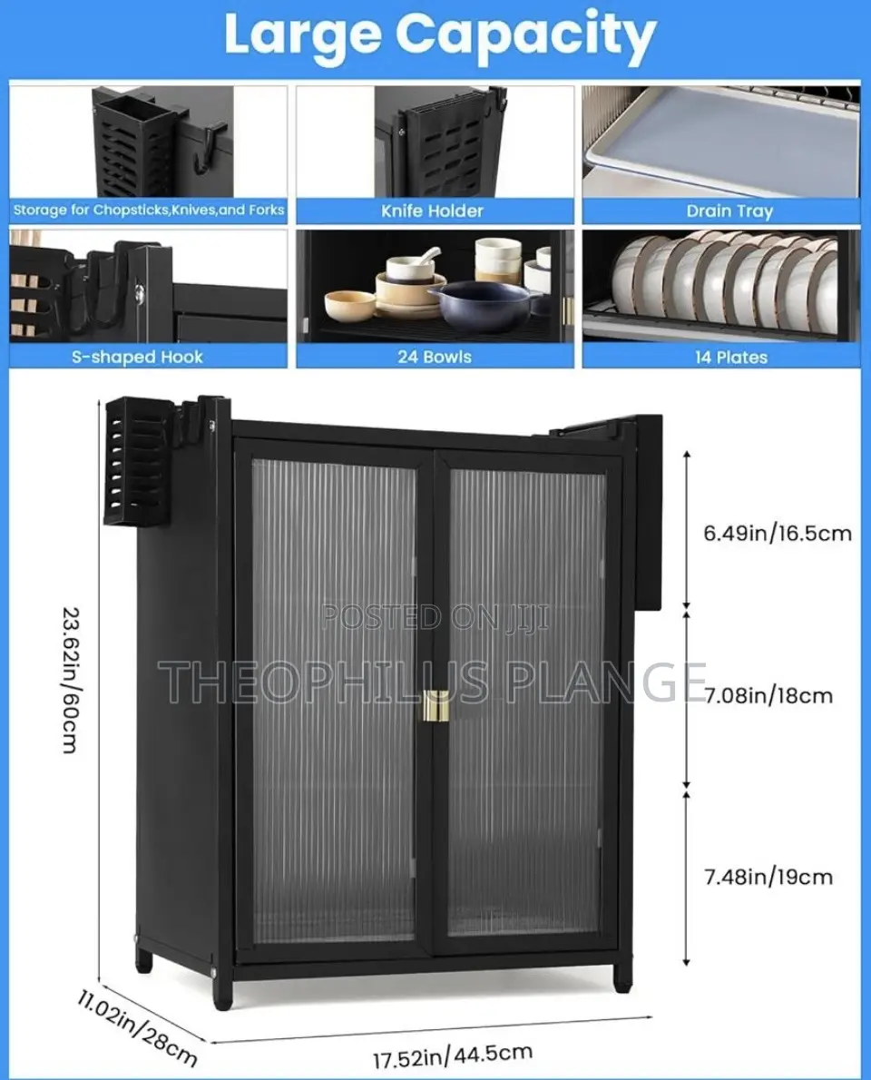 Kitchen Storage Rack With Doors