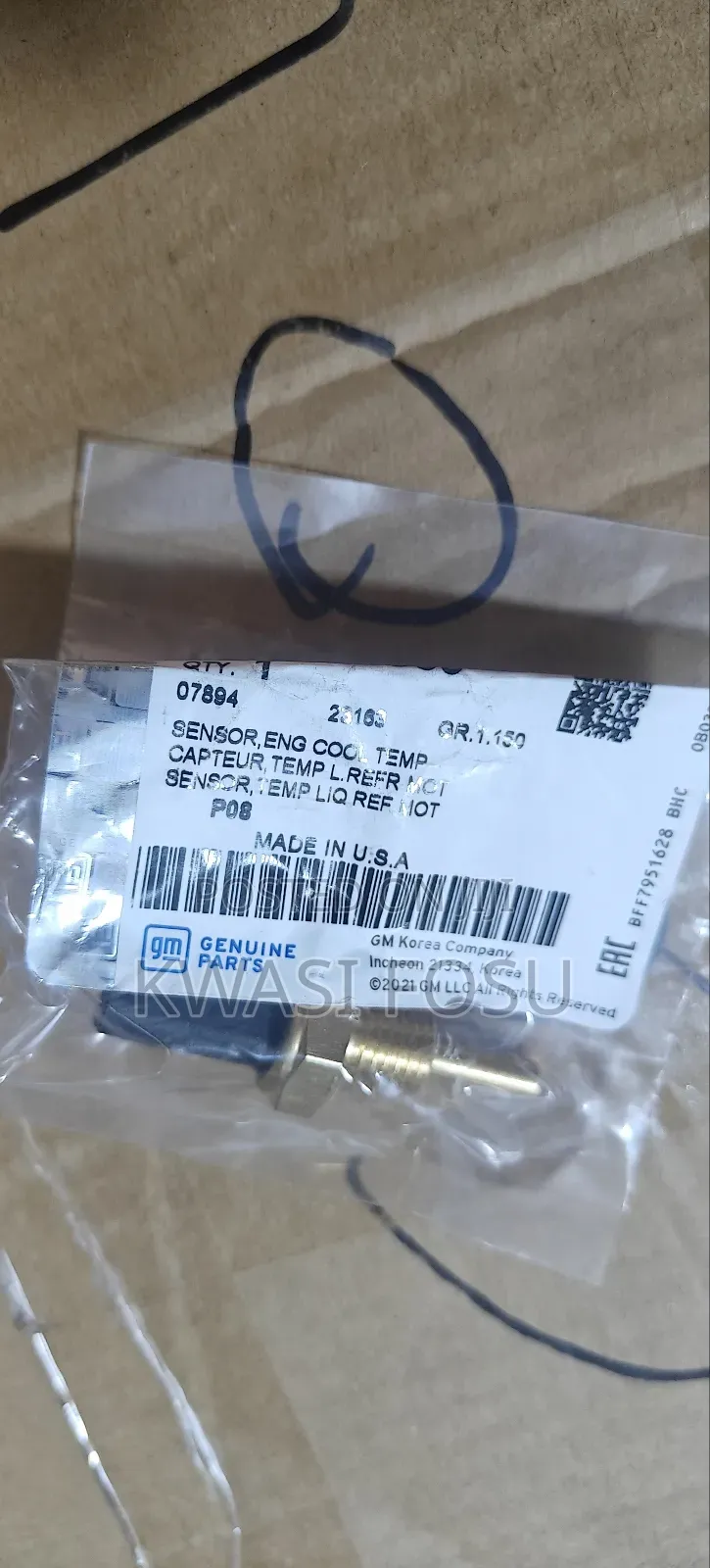 Spark 2013-2015 Coolant Temperature Sensor/Switch