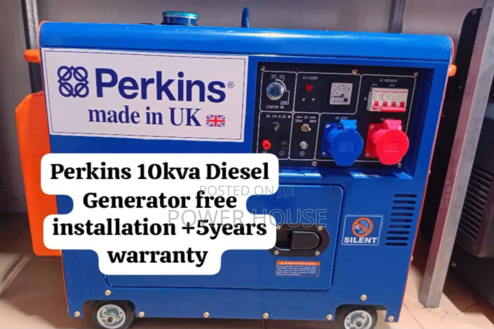 Mirage Cast Perkins Diesel Generator 10kva Silent