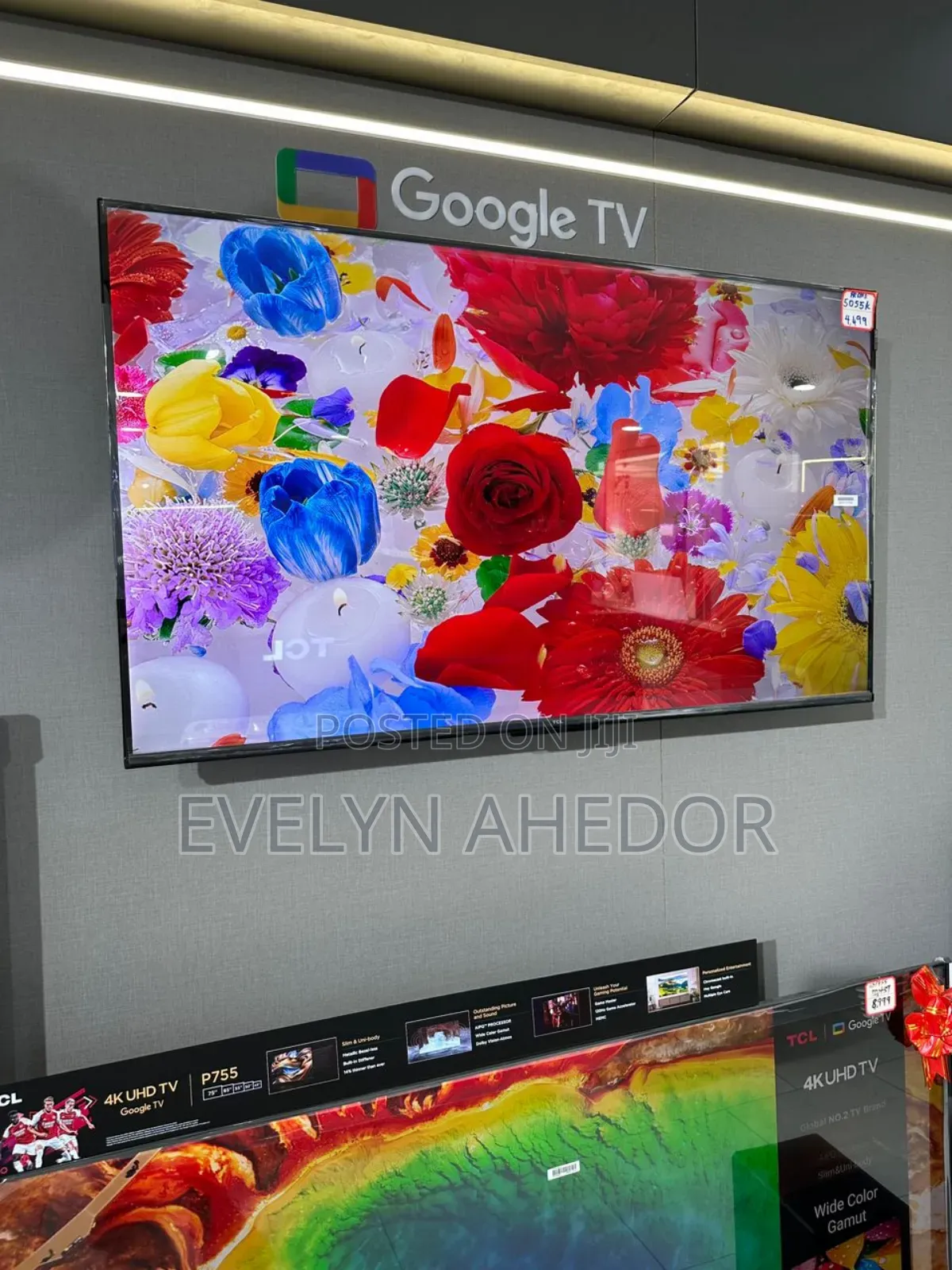 Unique Crystal Display of TCL 55inches Smart Tv Uhd