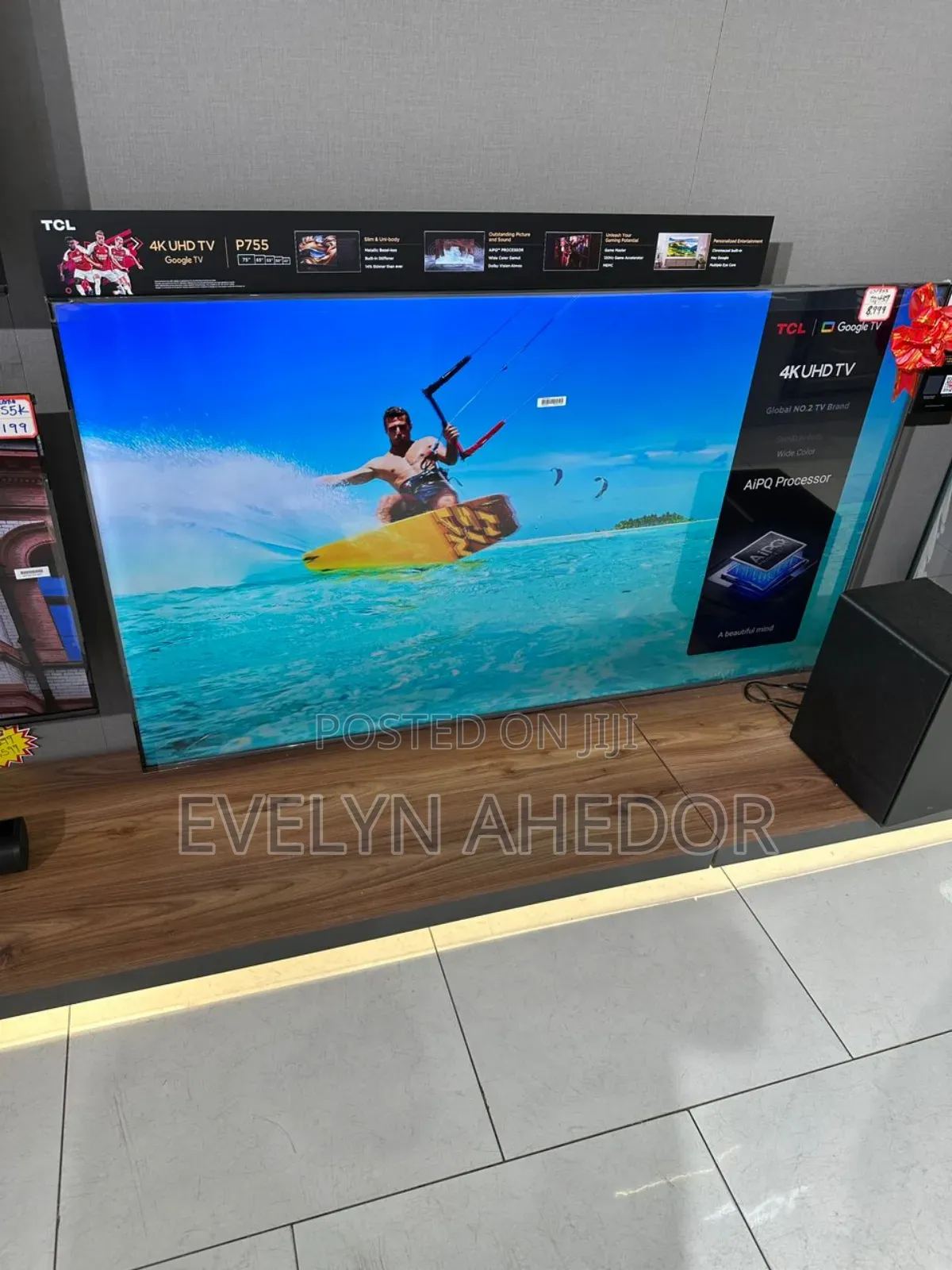 Unique Crystal Display of TCL 55inches Smart Tv Uhd