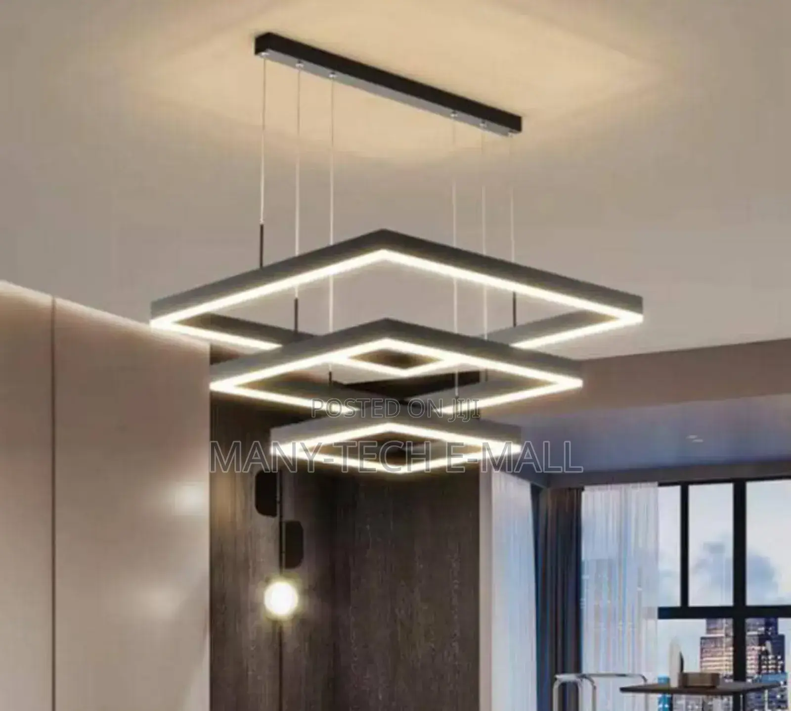3 Steps Square Pendant /Chandelier Light