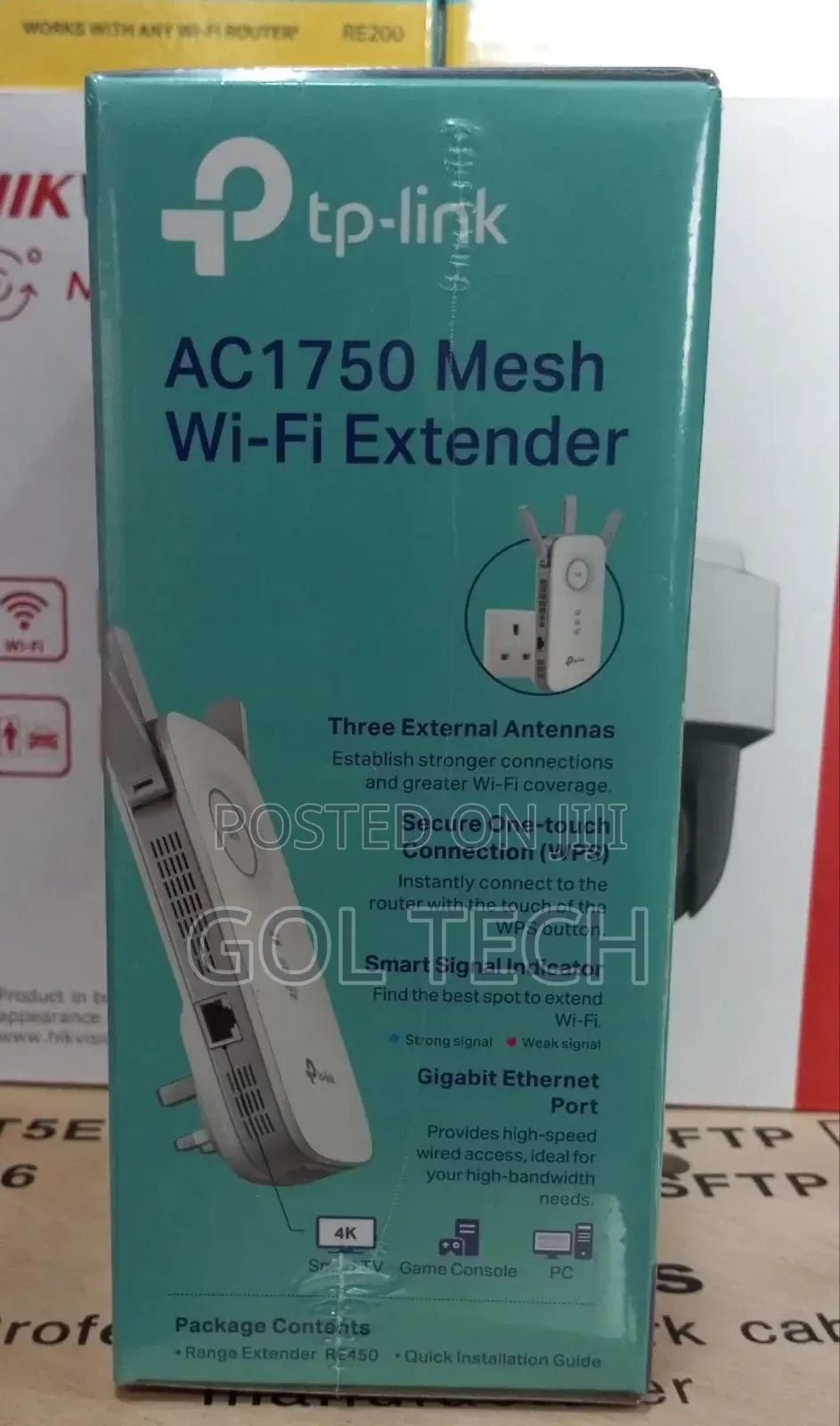 Tp-Link Wifi Range Extender Mesh Wifi Extender Ac1750 Dual Band Re450