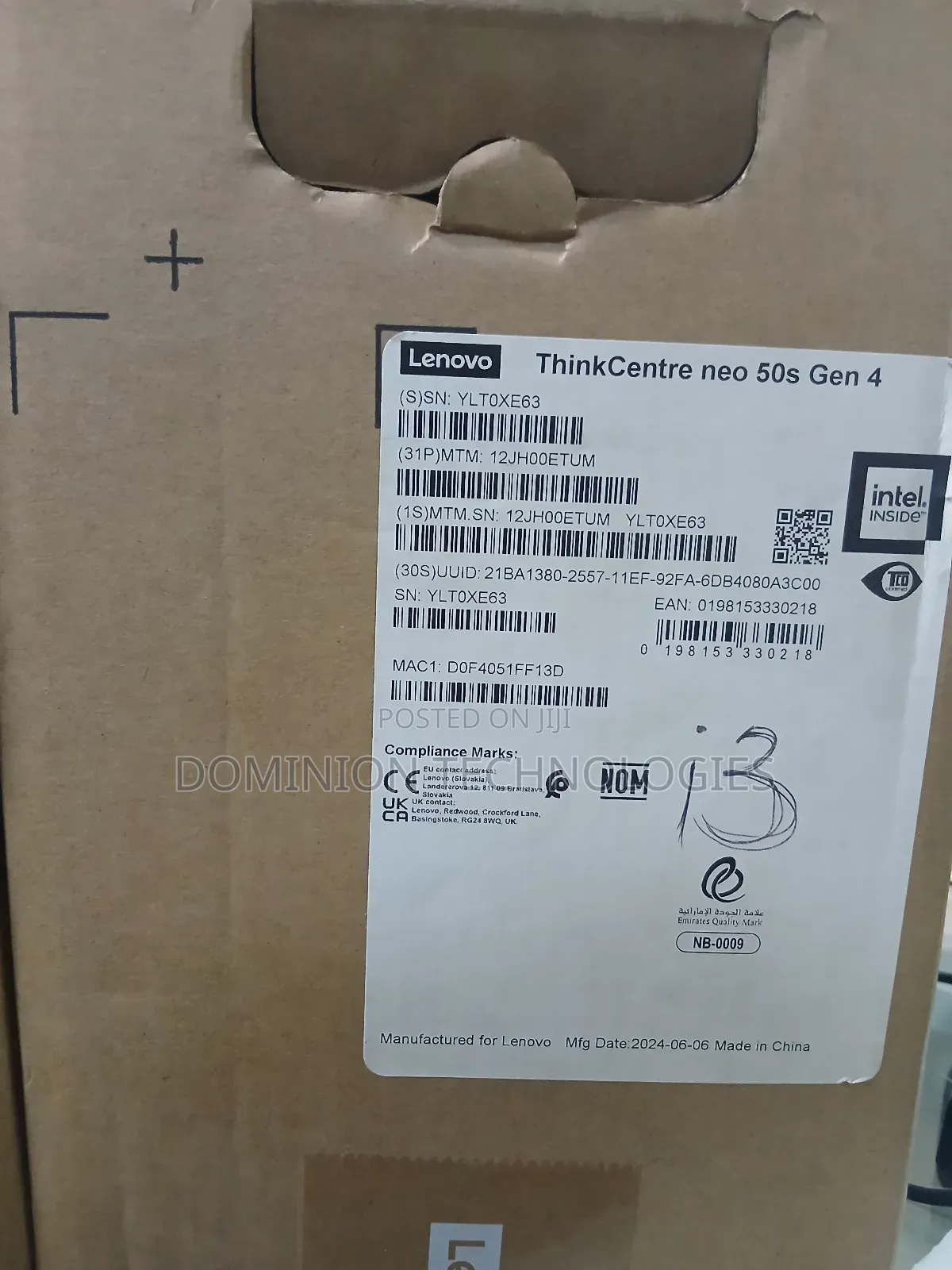 New Lenovo ThinkCentre Neo 50T 4GB Intel Core i3 HDD 1T