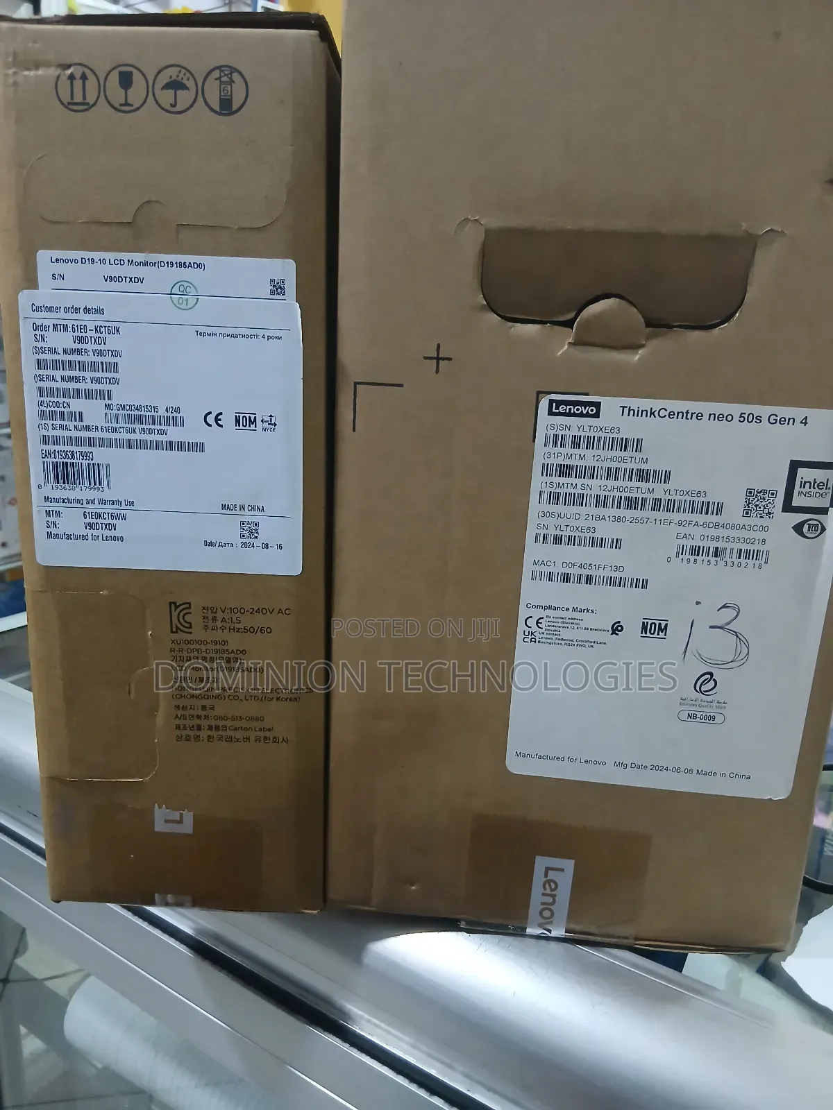 New Lenovo ThinkCentre Neo 50T 4GB Intel Core i3 HDD 1T
