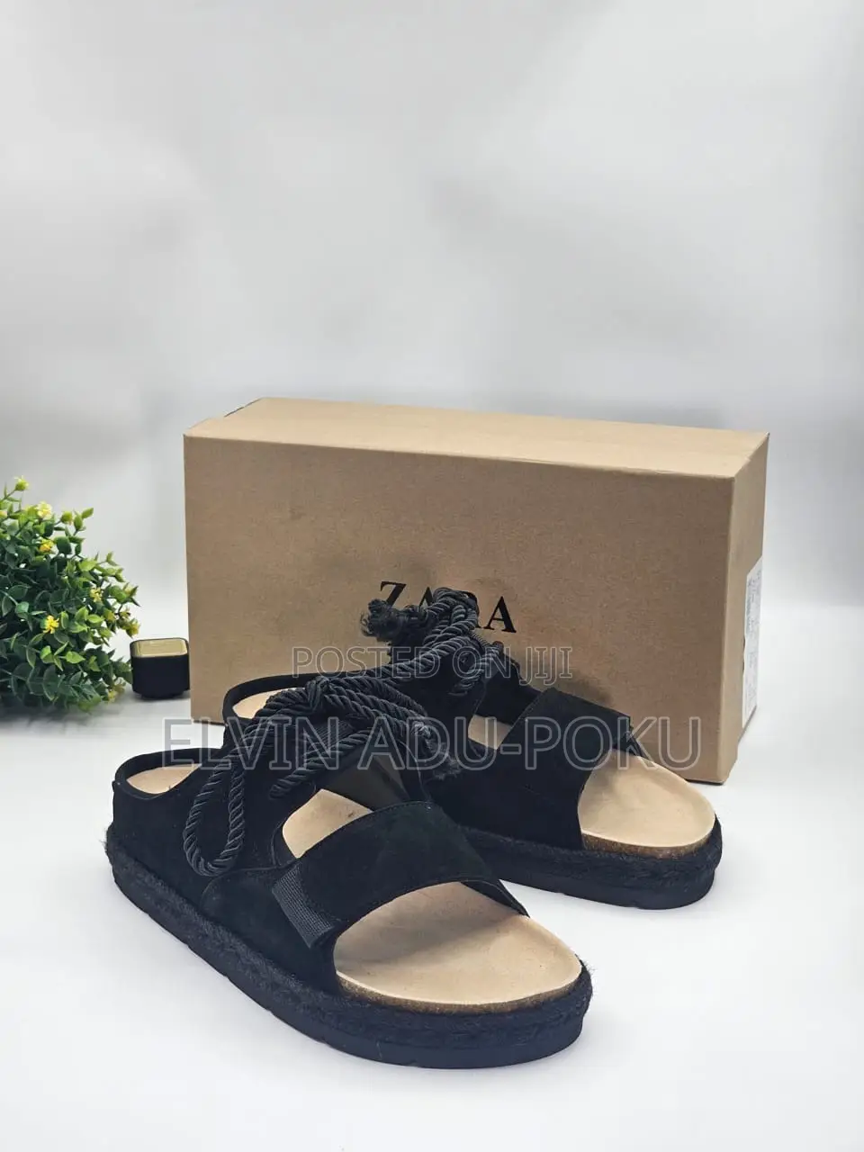 Zara Lace Up Slippers In Different Colors , Swipe >>>>>>