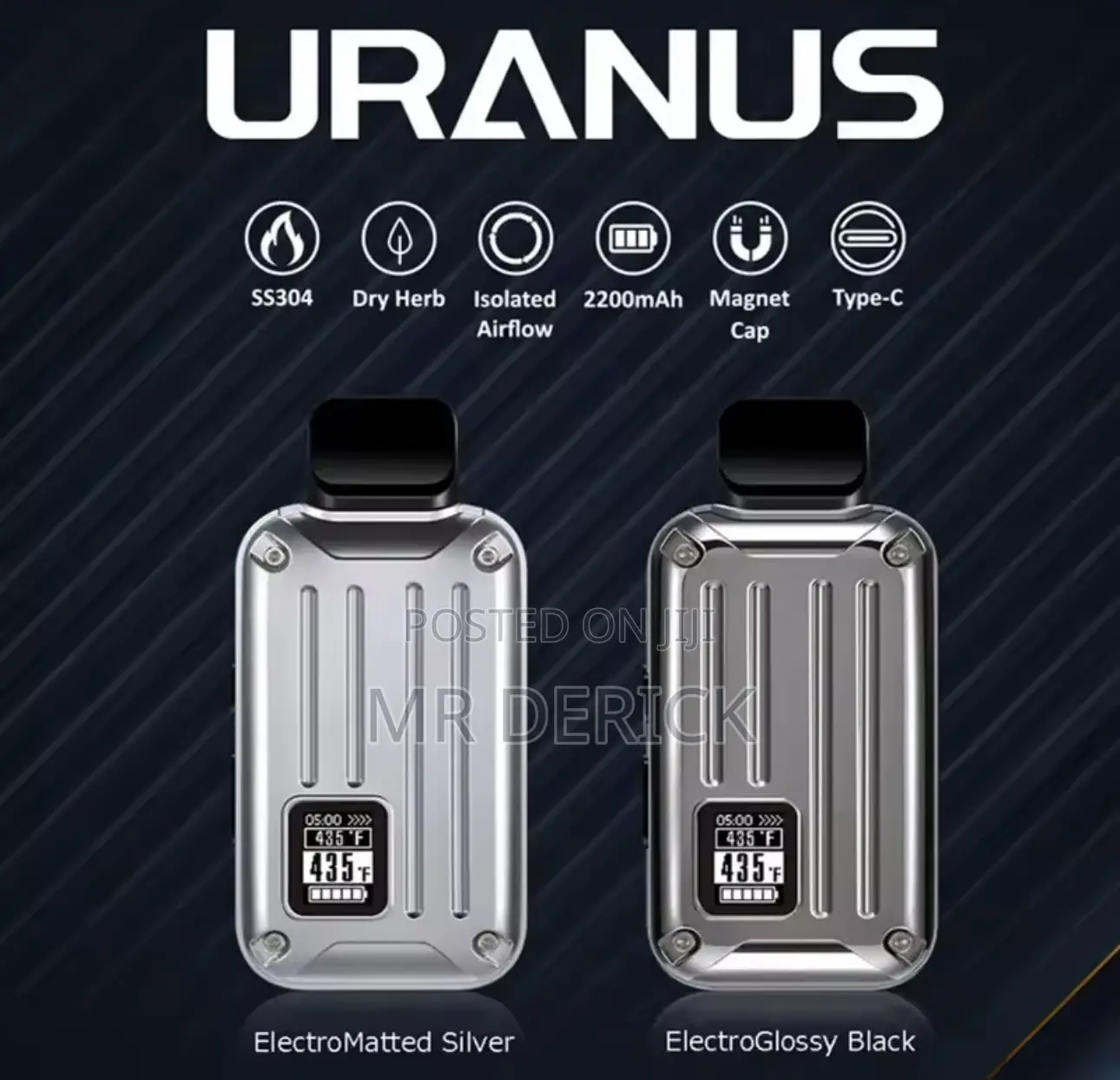 Dry Herb Vaporizer Anix Uranus Black
