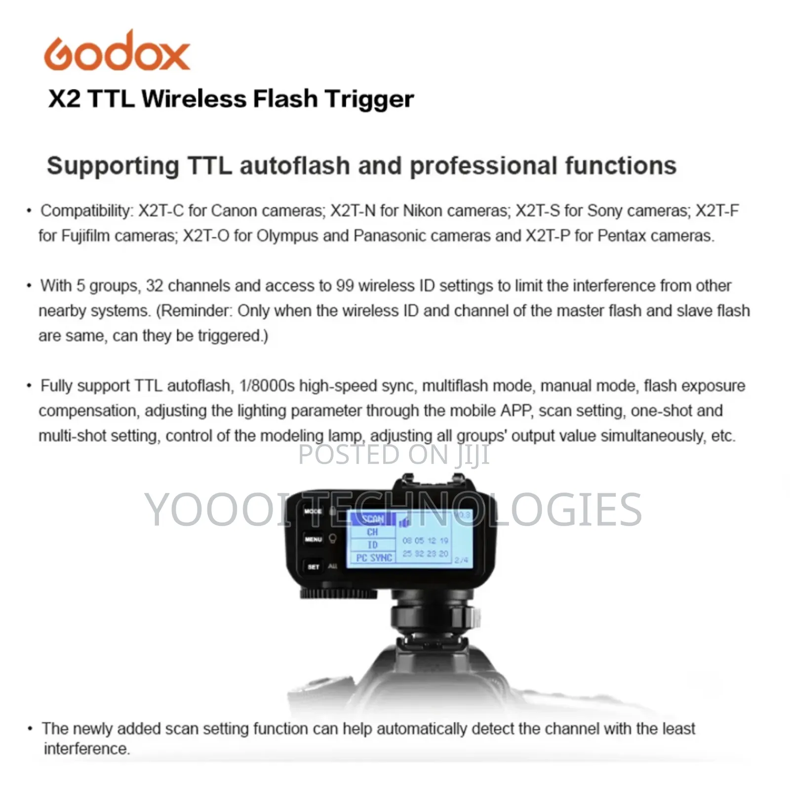 Godox X2 Ttl Wireless Flash Trigger