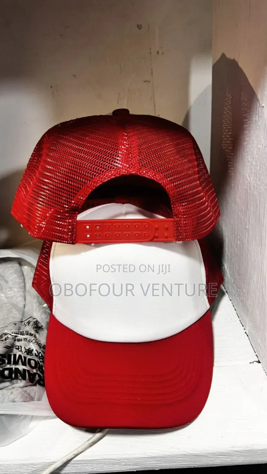 Red and White Two-Tone Trucker Hat