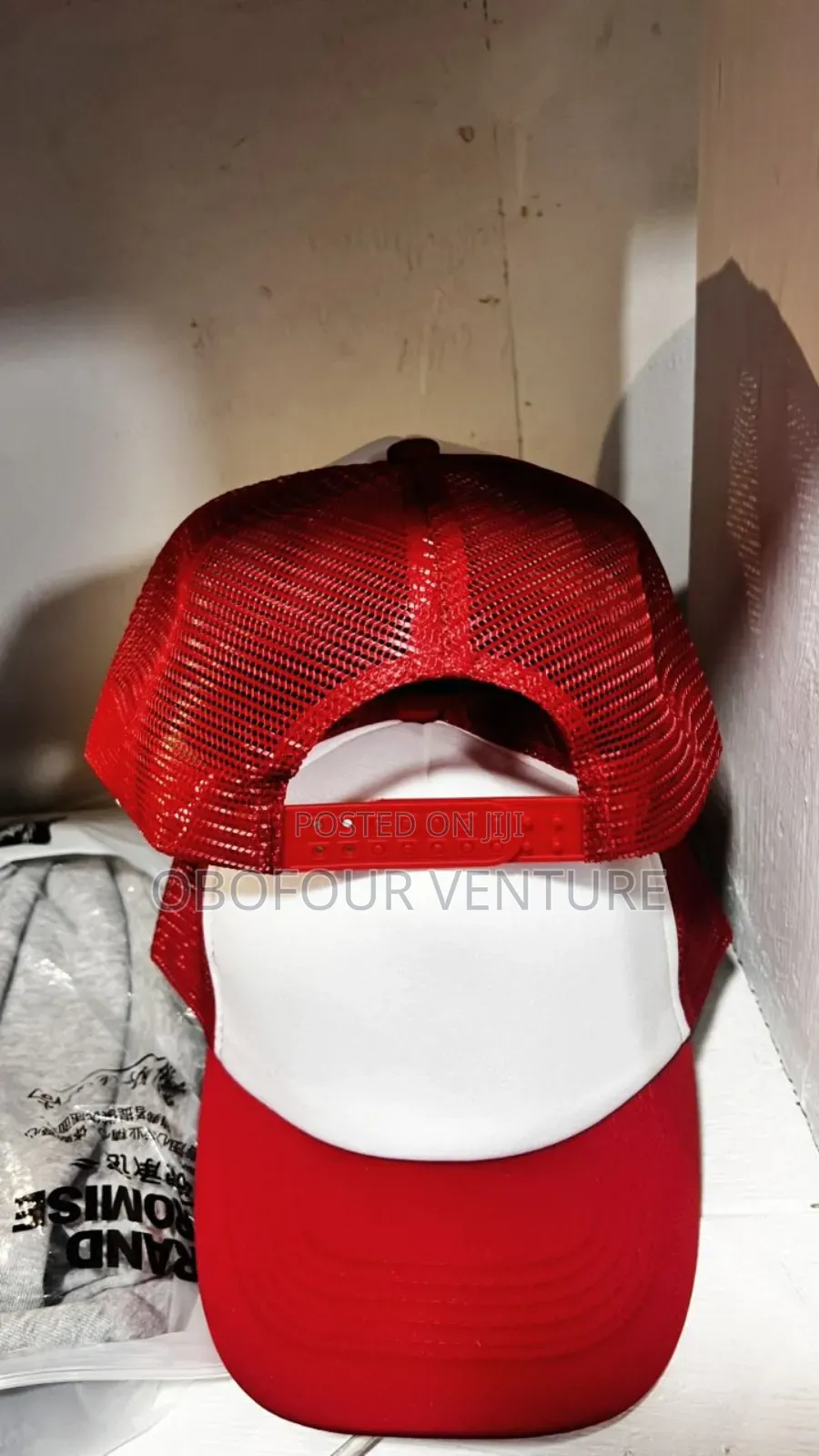 Red and White Two-Tone Trucker Hat