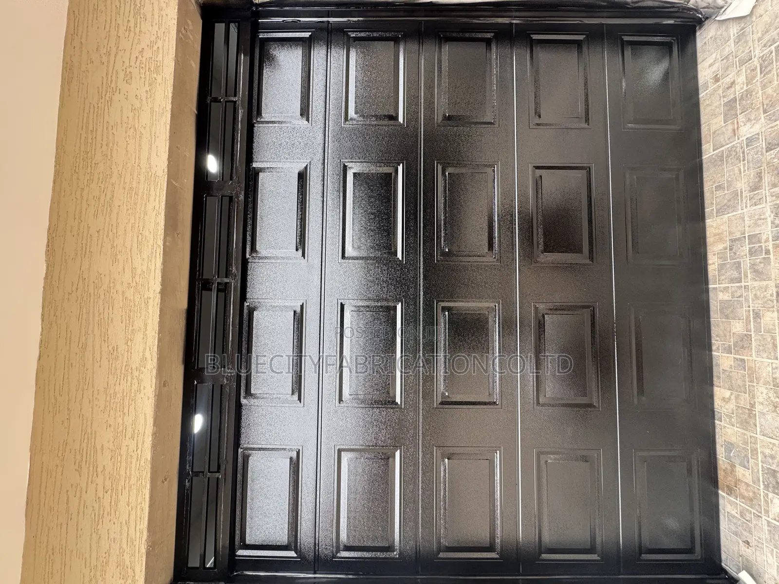 Canadian Black Coated Garage Door All Colors Available and Sizes