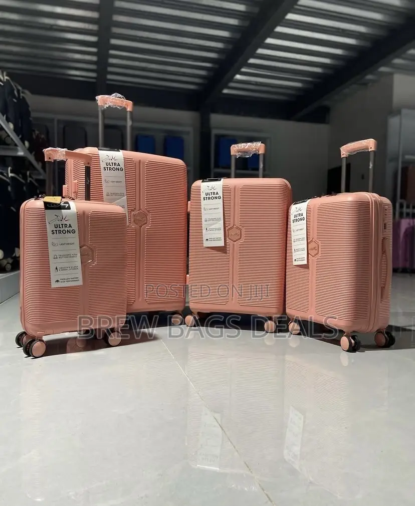Original Ultra Strong 4set Rosegold Unbreakable Traveling Bag