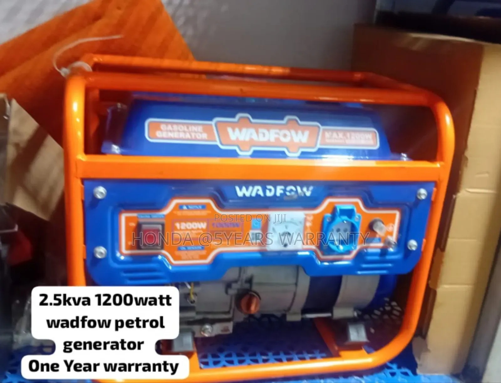 Outdoor Activities Wadfow 2.5kva 1200watt Petrol Generator