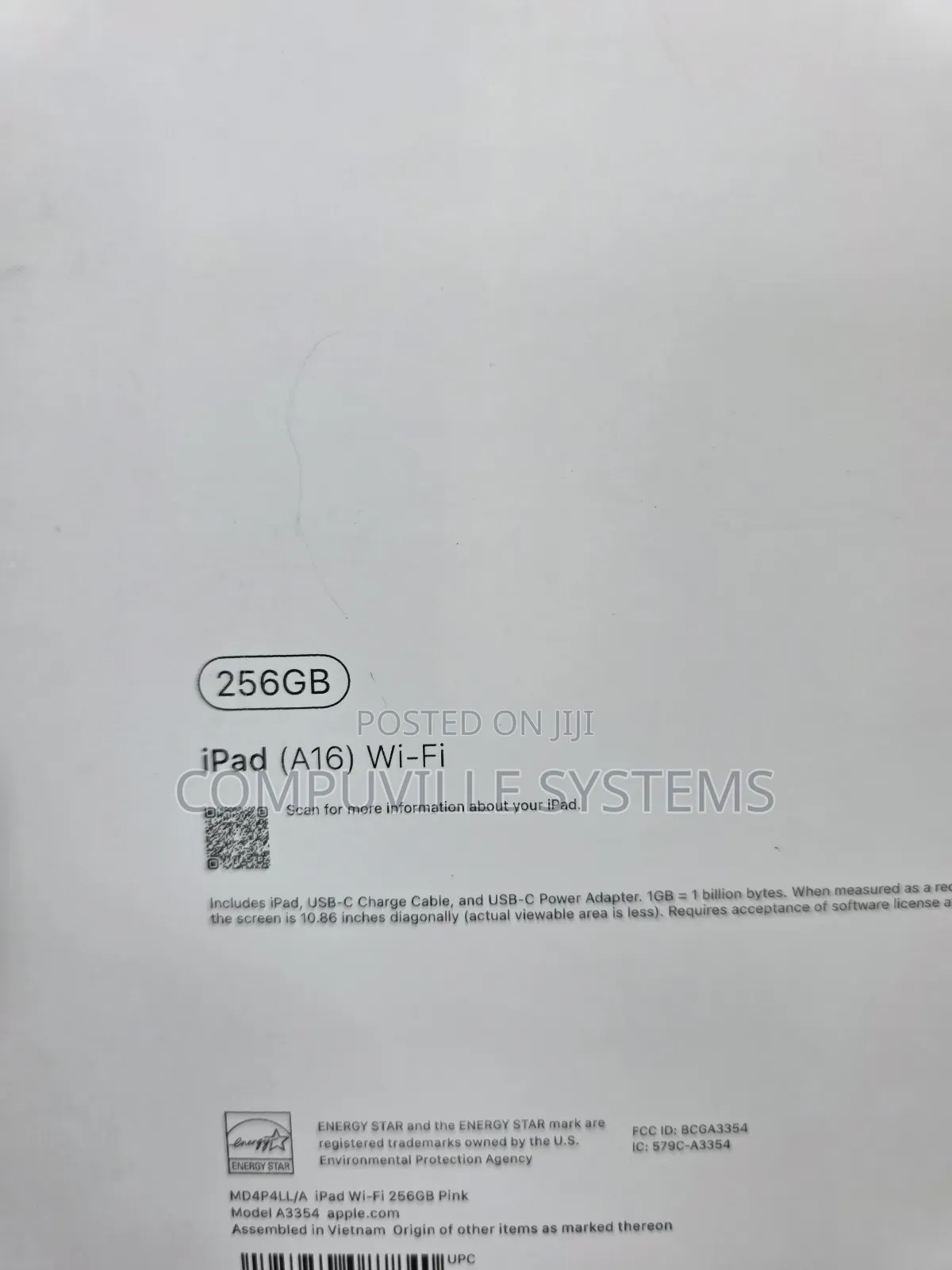 New Apple iPad (2025) 256 GB Pink