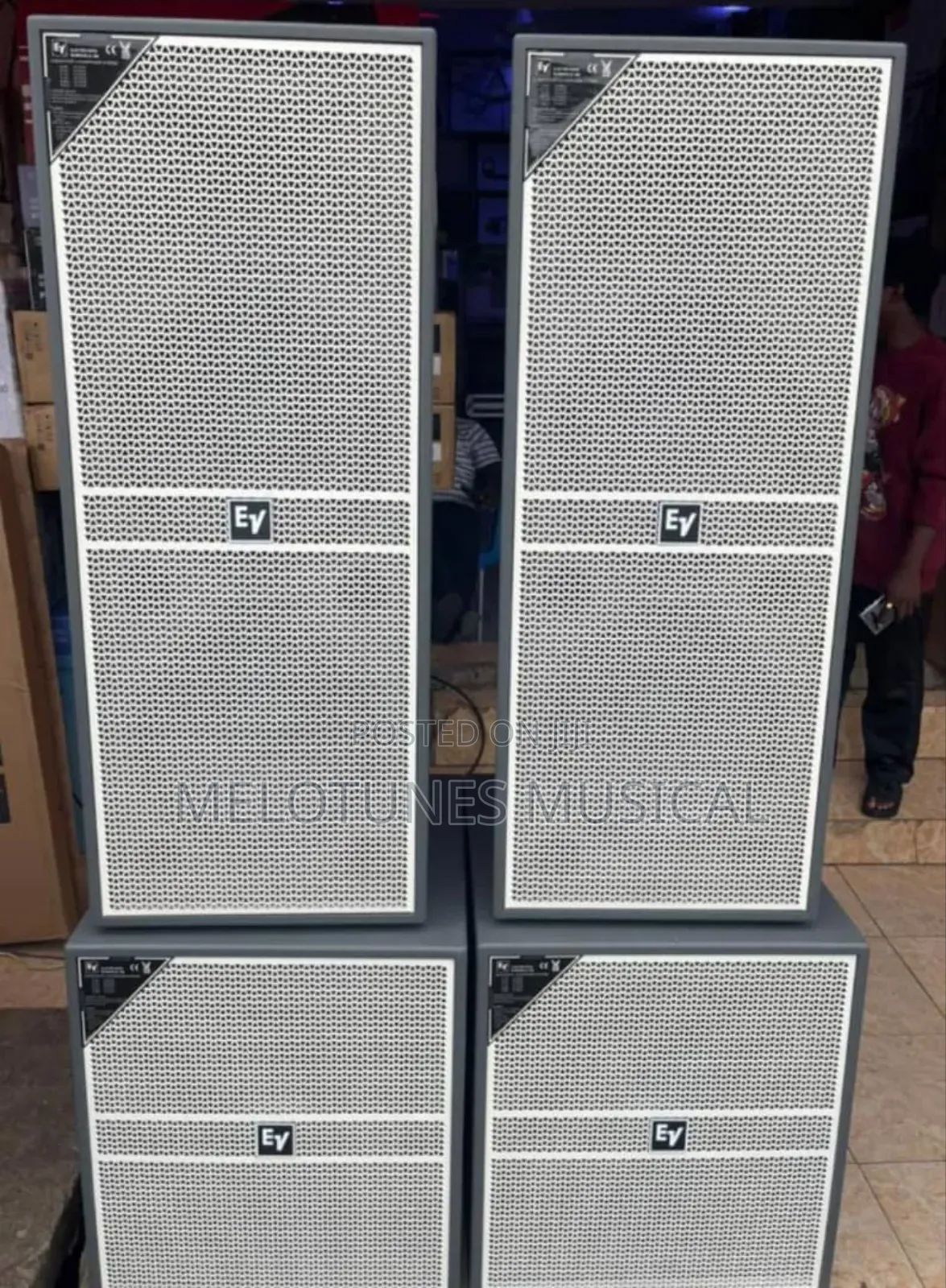 Ev Pair of Full Range and Single Bass Speakers