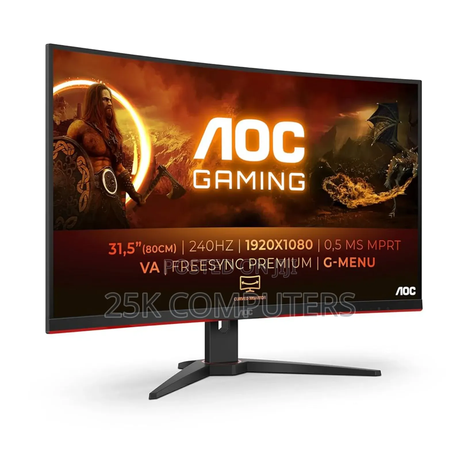 32inch 144hz 1ms Qhd 2k Curved Gaming Monitor