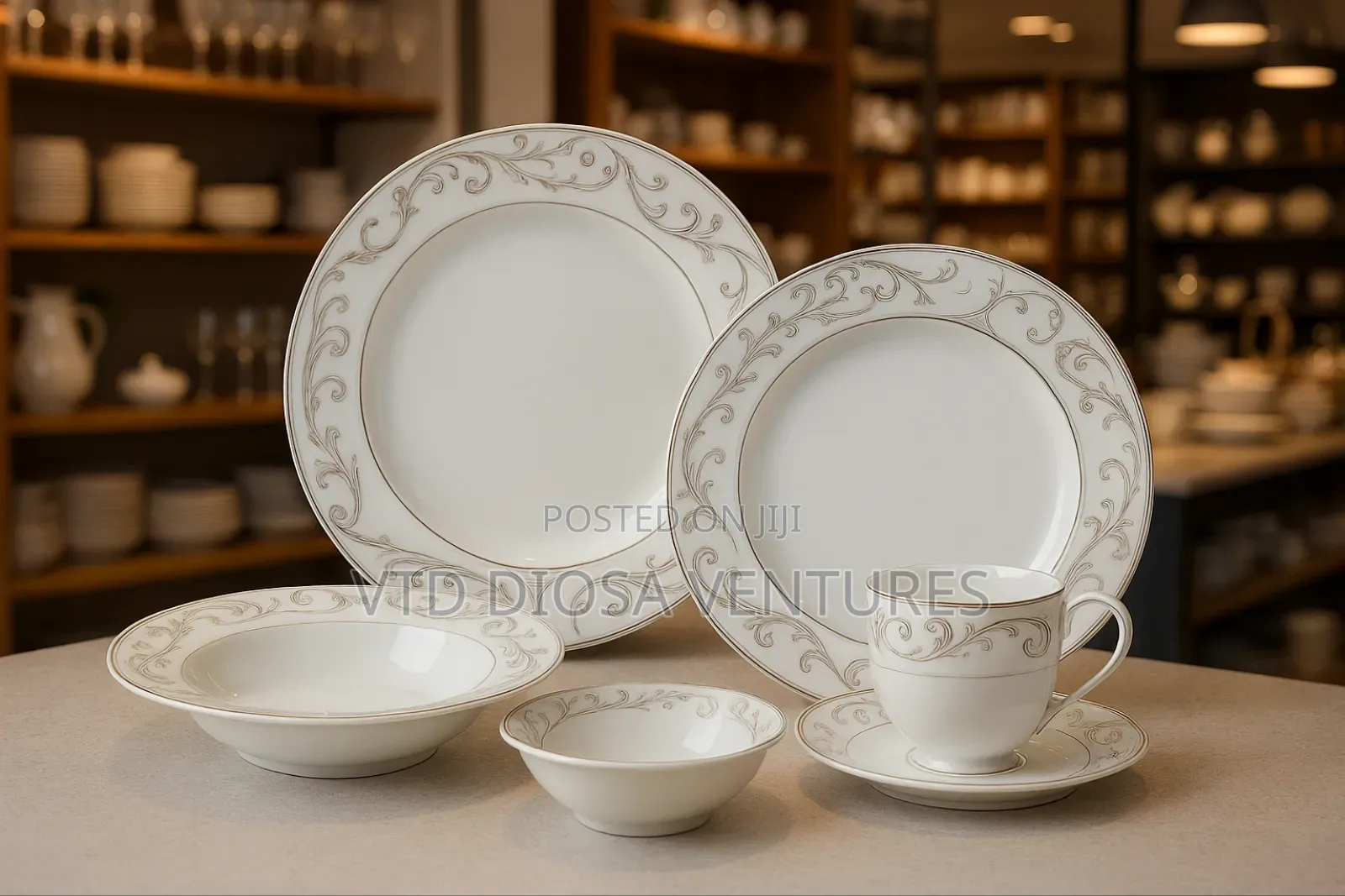 Plates and Tea Cups Set