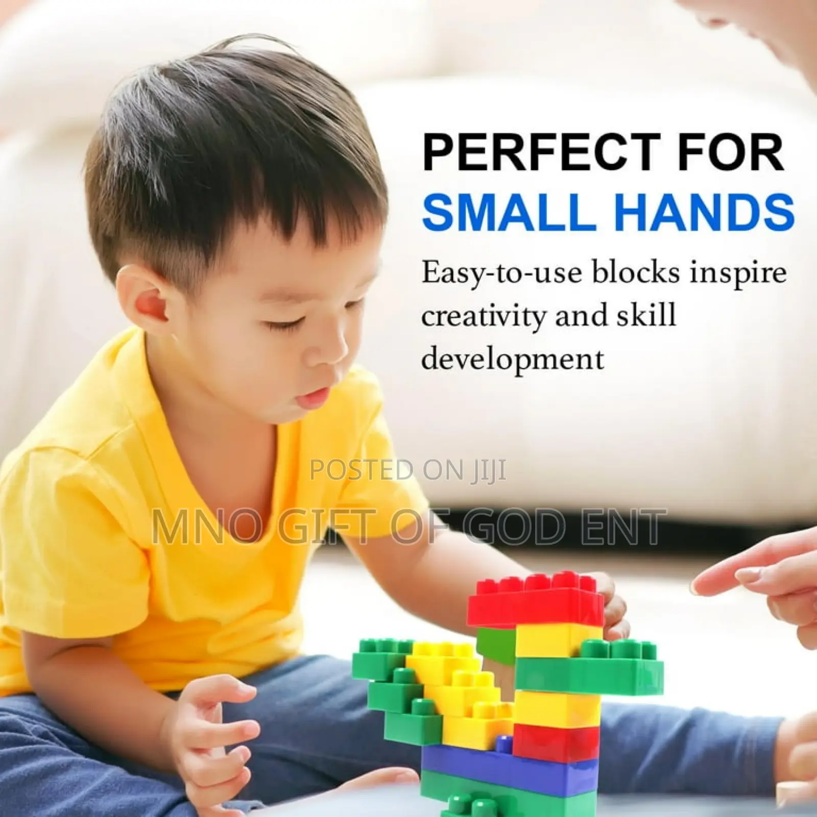 Dimple Soft Plastic Multi Colored Building Block Set Wheeled Train