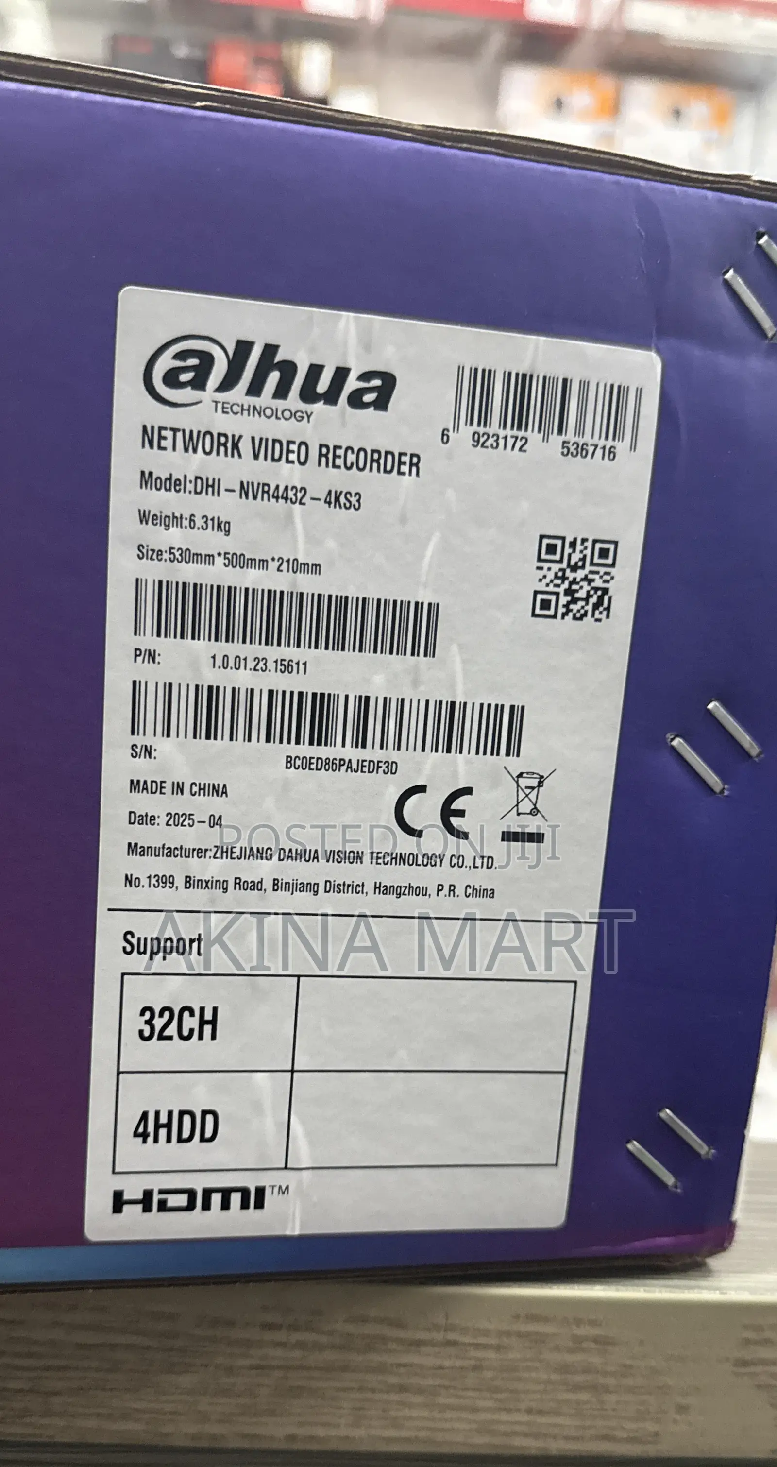 32ch Dahua NVR Non Poe Network Video Recorder Dahua 32channel