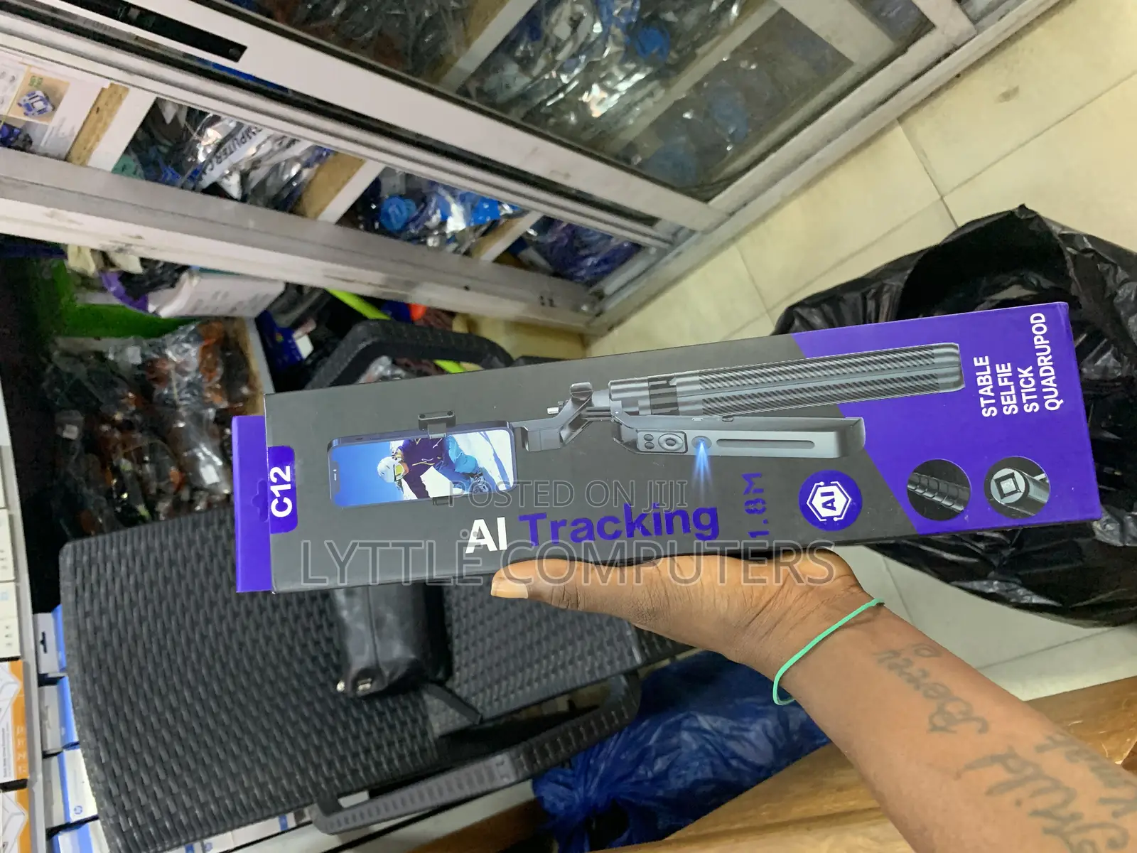 C12 Ai Auto Face Tracking Selfie Tripod