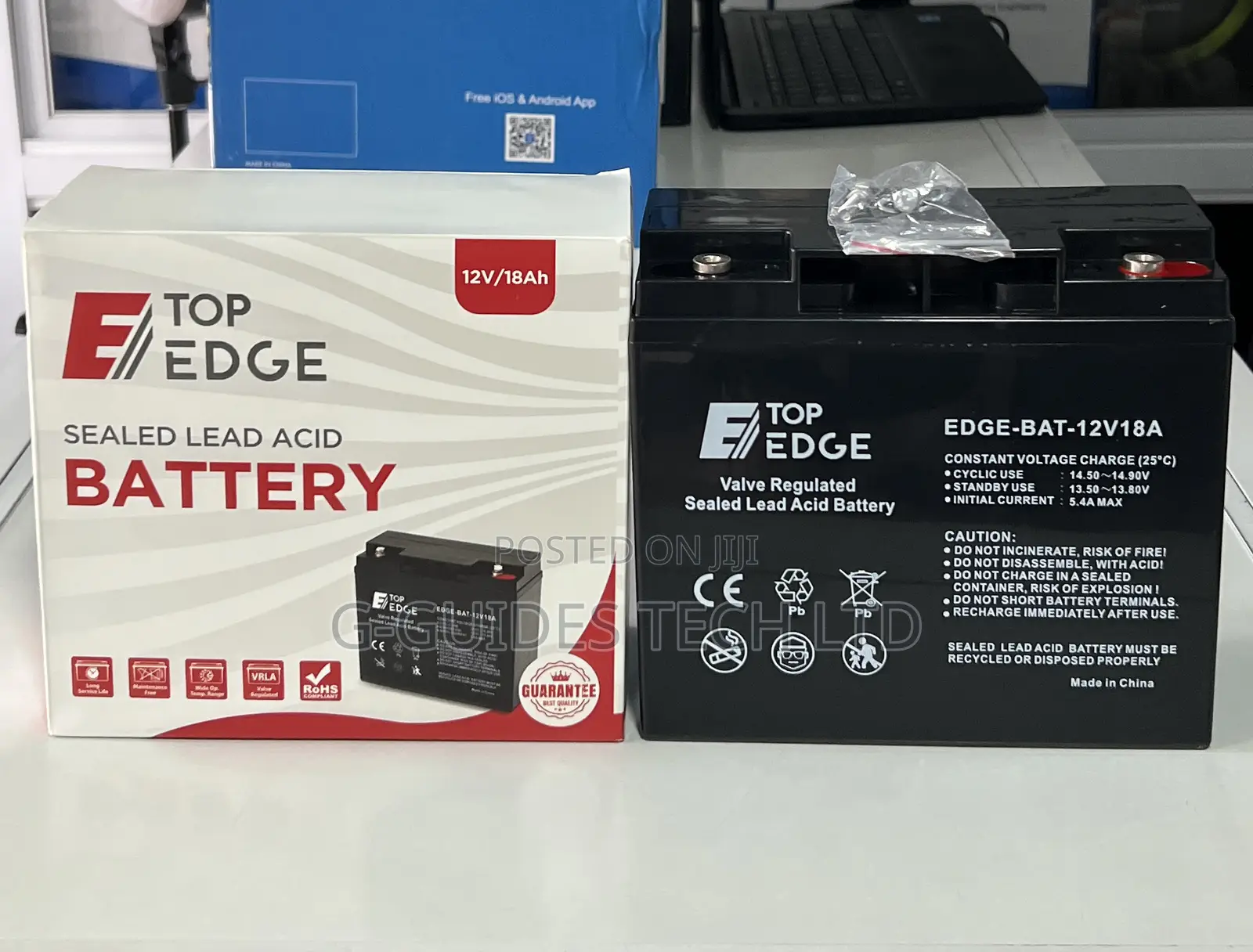 Top Edge 12v-18ah Ups Battery, 12v 18ah Sealed Lead-Acid Battery