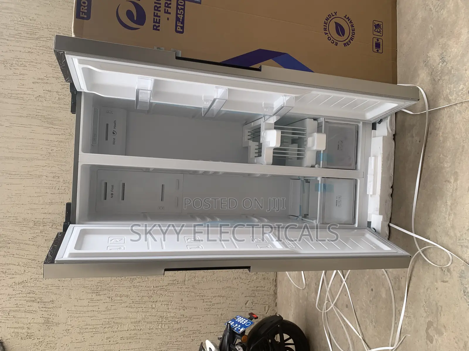 Pearl Pf-4510ixsbs 386liters Side By Side Fridge