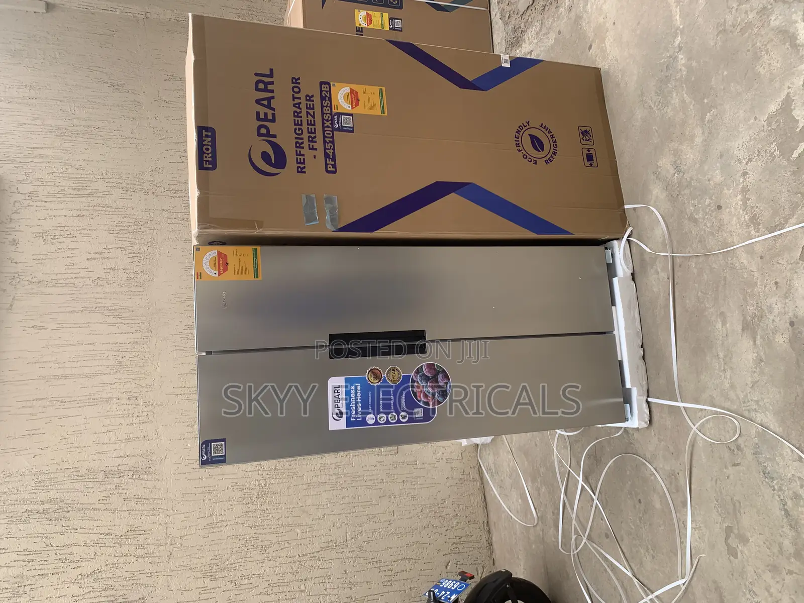 Pearl Pf-4510ixsbs 386liters Side By Side Fridge
