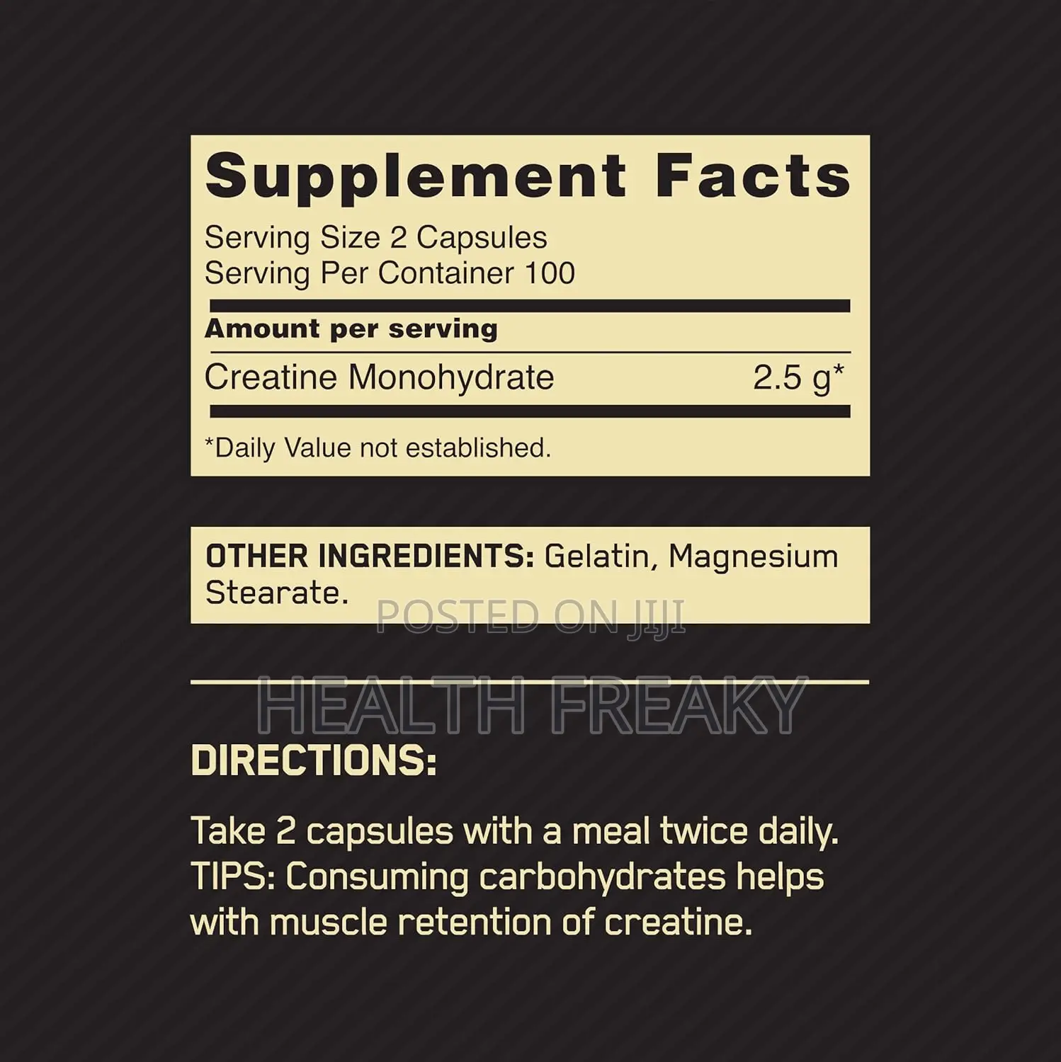 Creatine on Creatine Monohydrate Capsules Muscle Builder Energy
