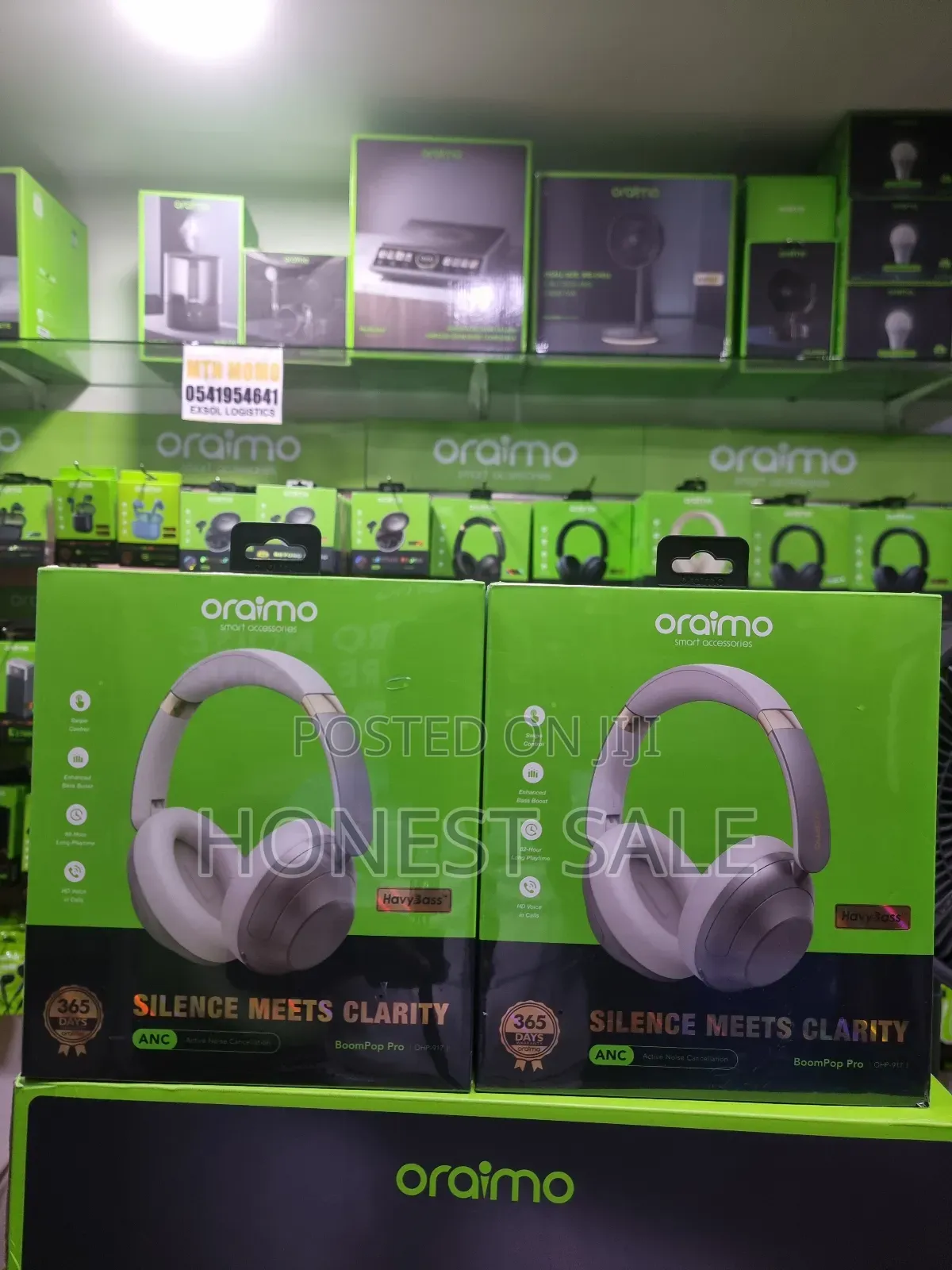 Oraimo Boompop Pro Hybrid Noise Cancellation Headset