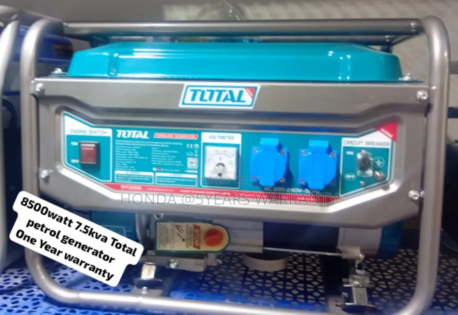 Fuel-Efficient Total 7.5kva 8500watt Petrol Generator Total